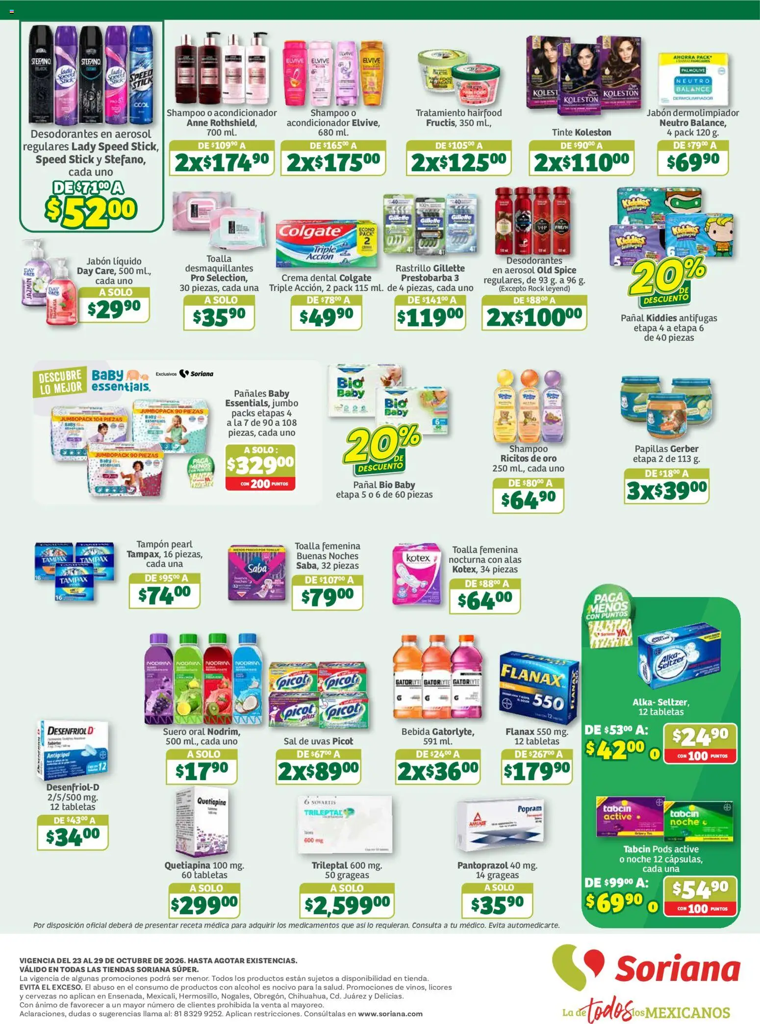 Vista previa las ofertas de la tienda Soriana - Soriana folleto En México Oferta se dice Soriana Súper desde el 23/10/2026 