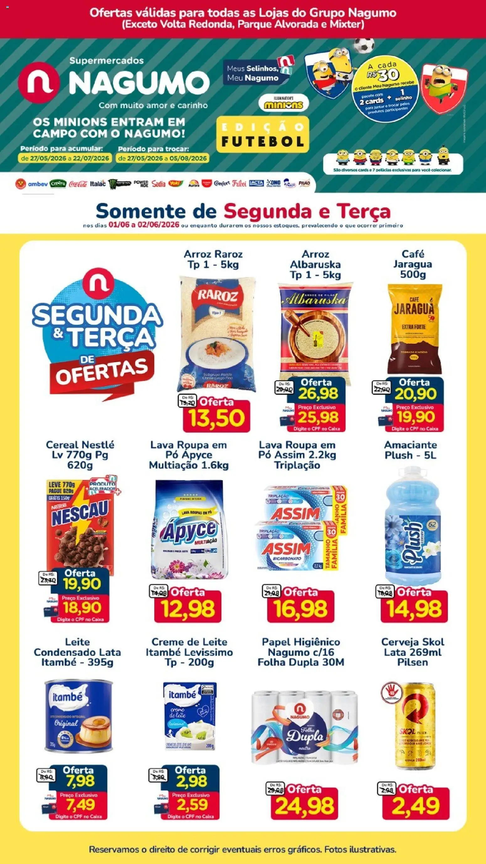 Pré-Visualização do folheto "Nagumo ofertas Segunda e Terça" da loja Nagumo válido a partir de 01/06/2026