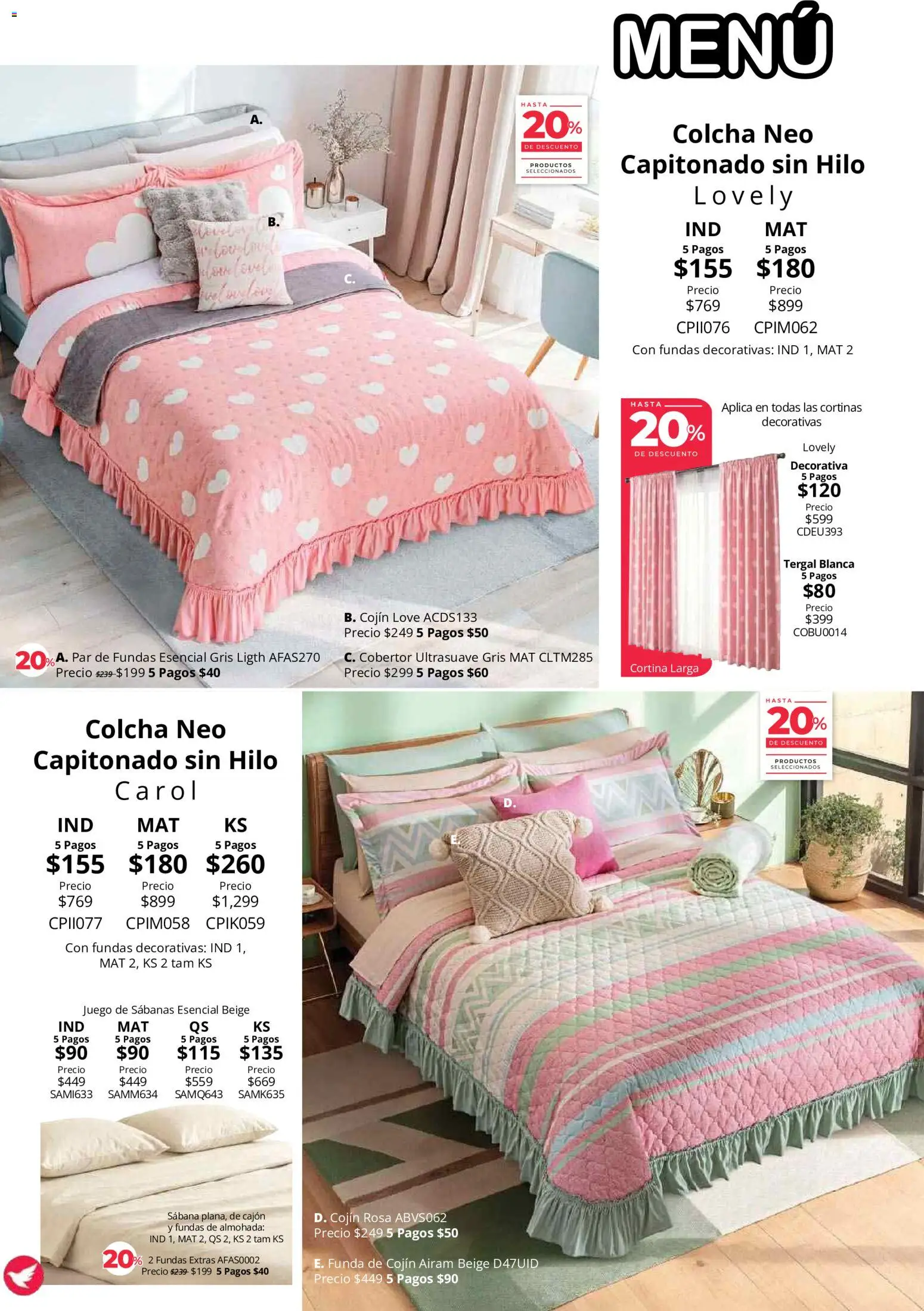 Vista previa las ofertas de la tienda Colchas Concord - Colchas Concord catálogo desde el 01/08/2026 