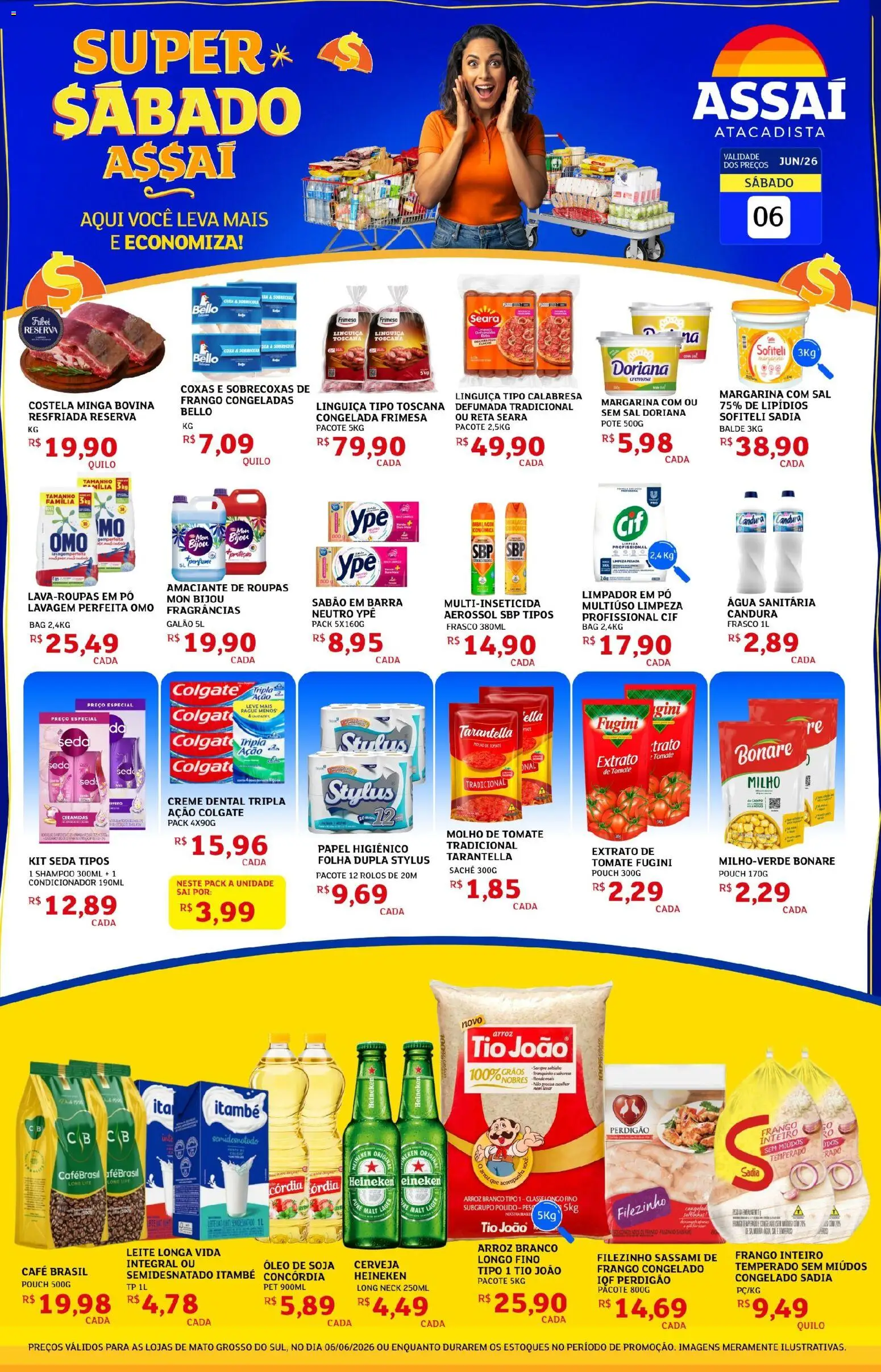Pré-Visualização do folheto "Assaí Atacadista ofertas - MS" da loja Assaí Atacadista válido a partir de 07/06/2026