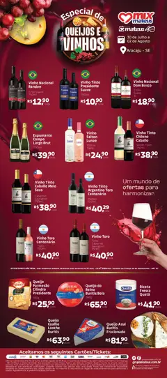 Pré-Visualização do folheto "Mateus ofertas Queijos e Vinhos" da loja Mateus válido a partir de 30/07/2026
