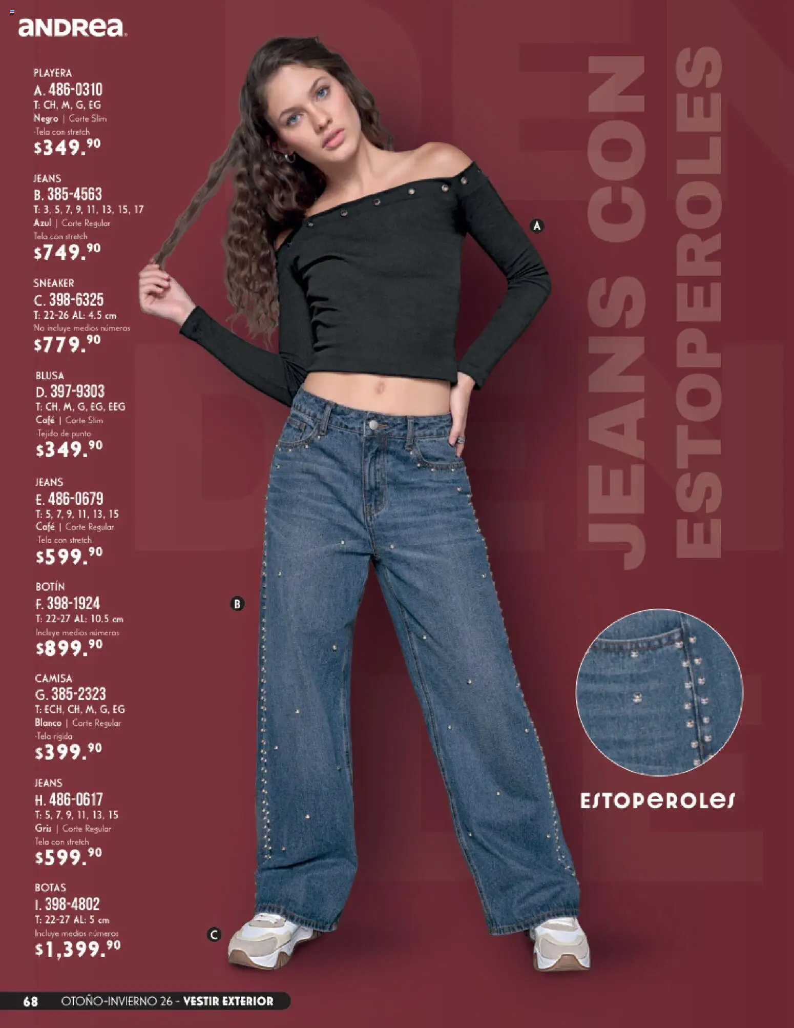 Vista previa las ofertas de la tienda Andrea - Andrea catálogo Vestir desde el 23/08/2026 