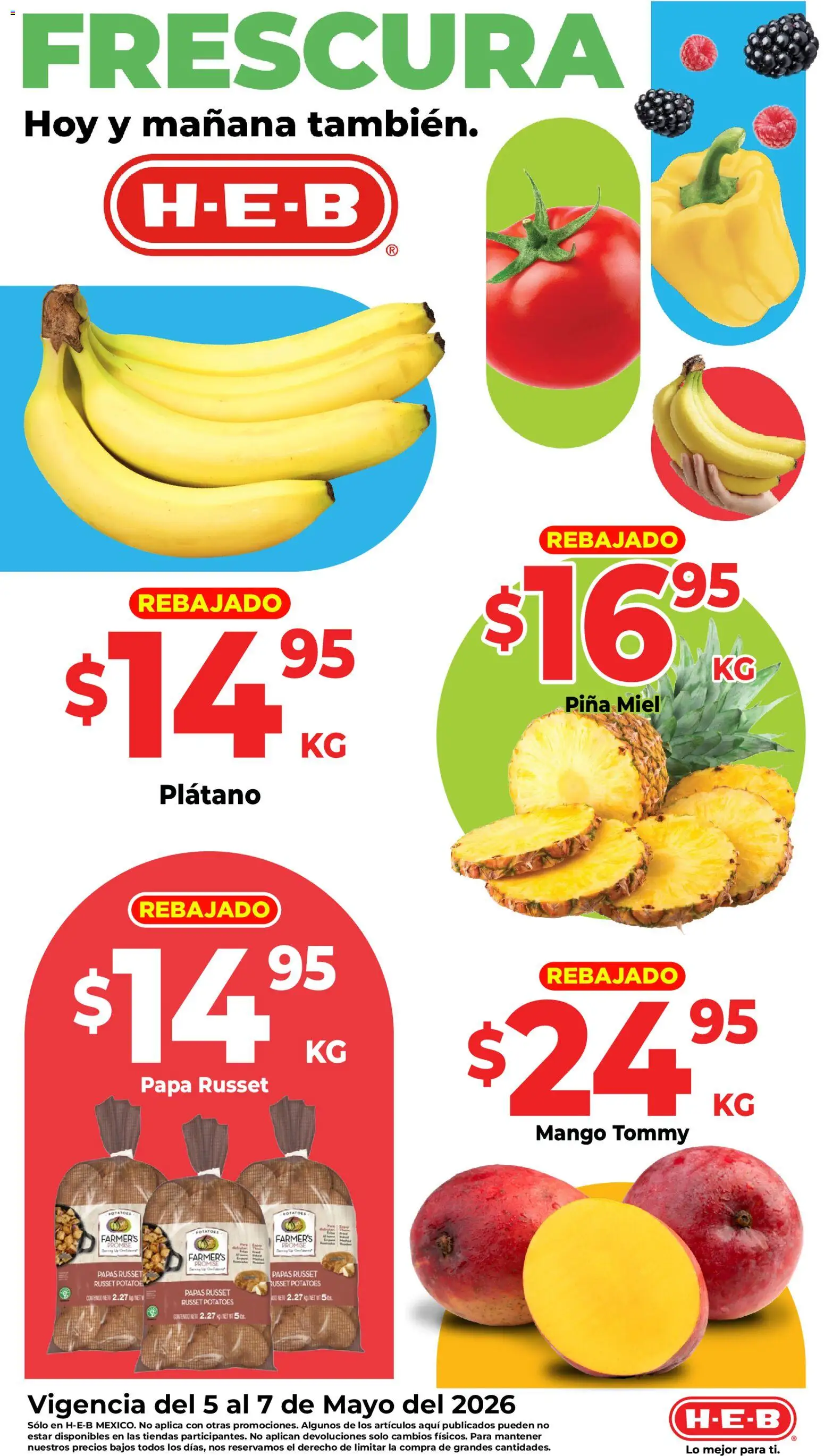 Vista previa las ofertas de la tienda H-E-B - H-E-B folleto Fruta y venduras desde el 05/05/2026 