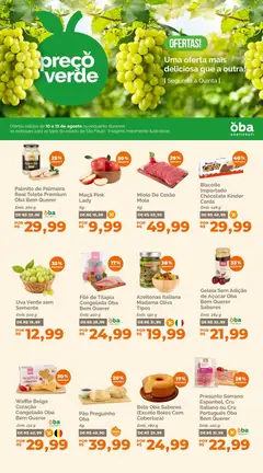 Pré-Visualização do folheto "Oba Hortifruti - Ofertas da semana" da loja Oba Hortifruti válido a partir de 10/08/2026
