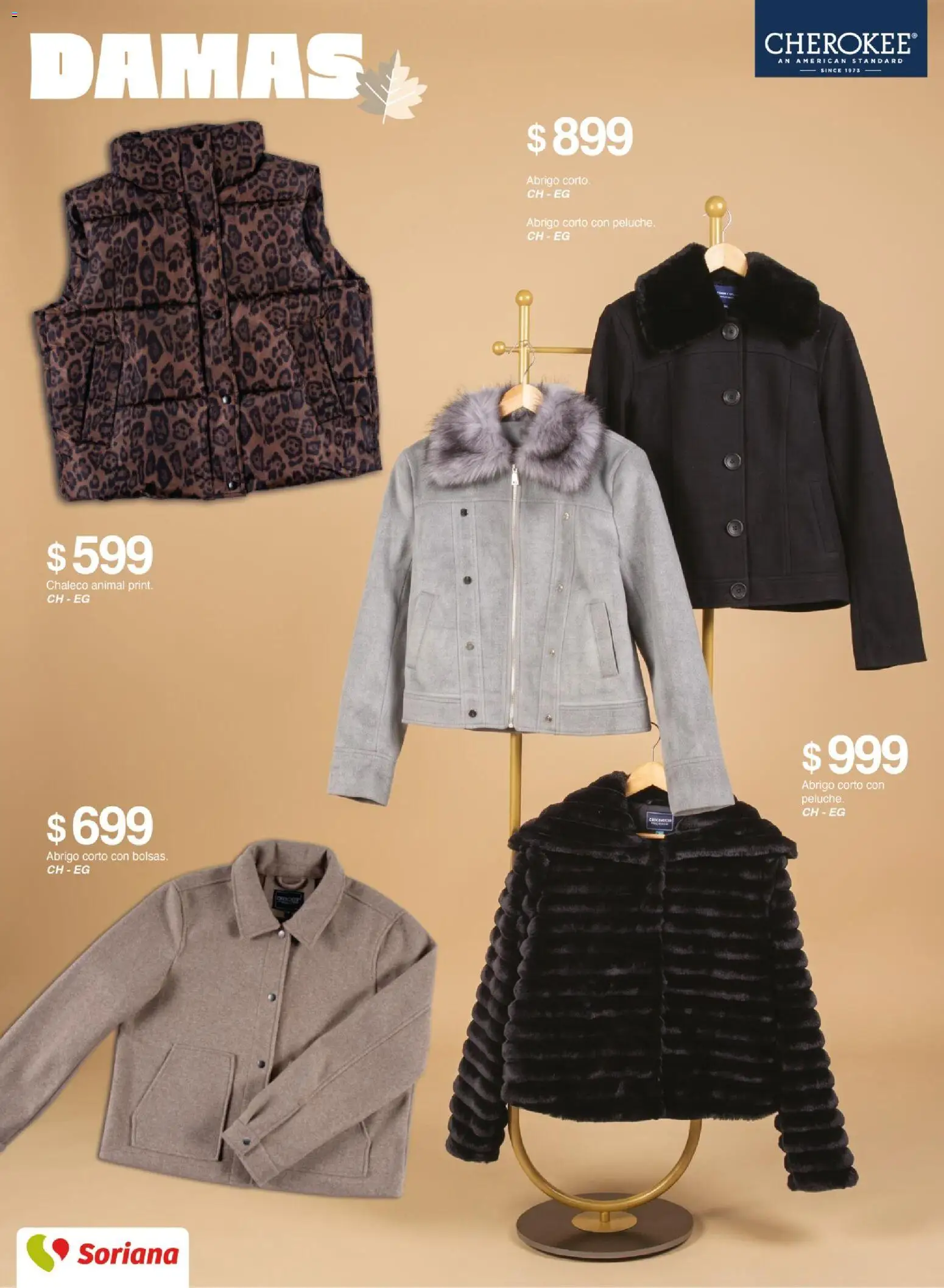 Vista previa las ofertas de la tienda Soriana - Soriana catálogo otoño invierno desde el 30/09/2026 - Chaleco, Abrigo