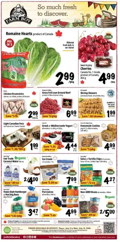 Preview of leaflet Farm Boy weekly flyer / circulaire from shop Farm Boy is valid from Jul 09, 2026