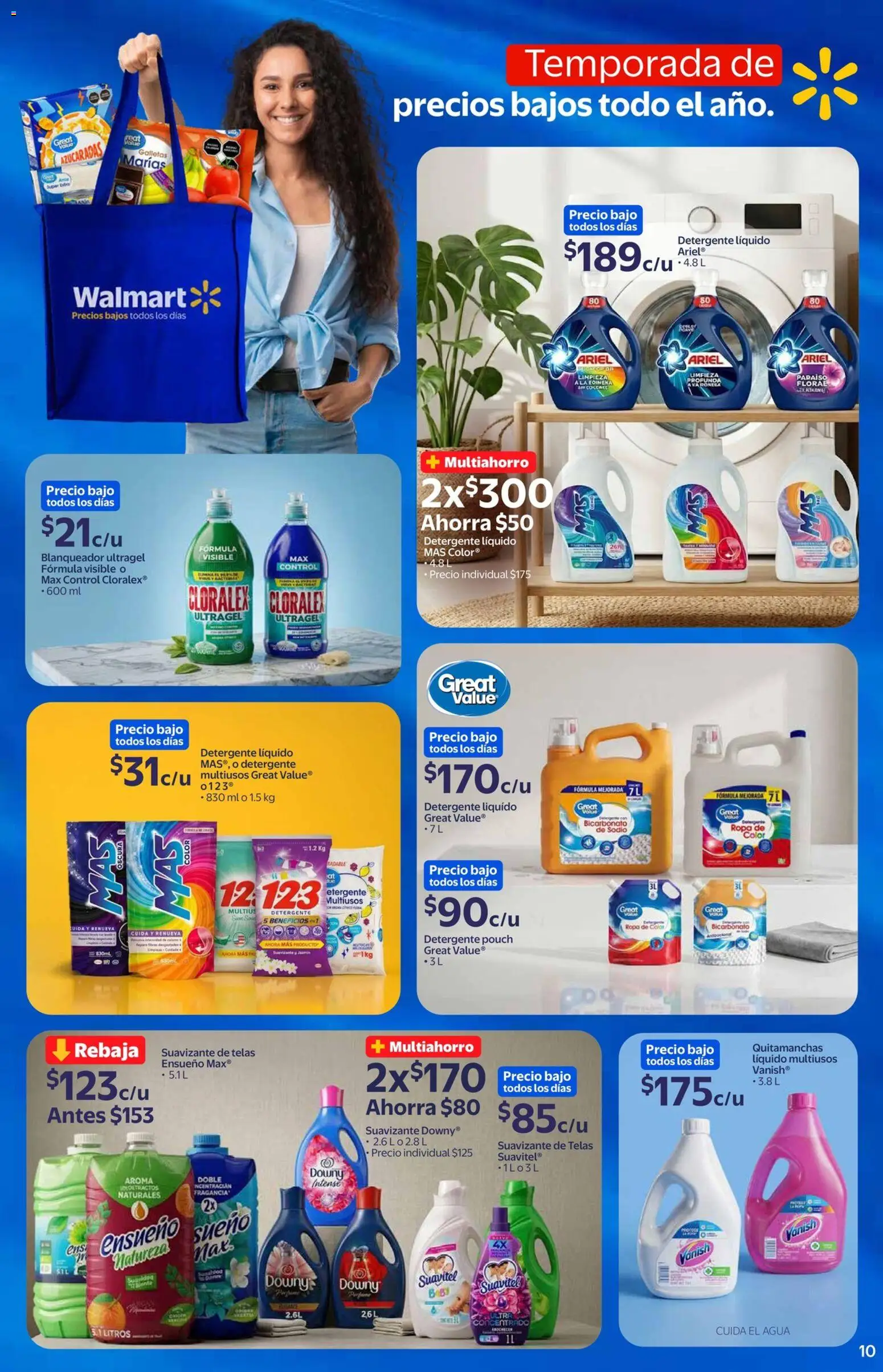 Vista previa las ofertas de la tienda Walmart Express - Walmart Express folleto desde el 03/06/2026 - Agua, Galletas, Ropa, Detergente, Detergente líquido, Suavizante, Suavizante de telas, Quitamanchas