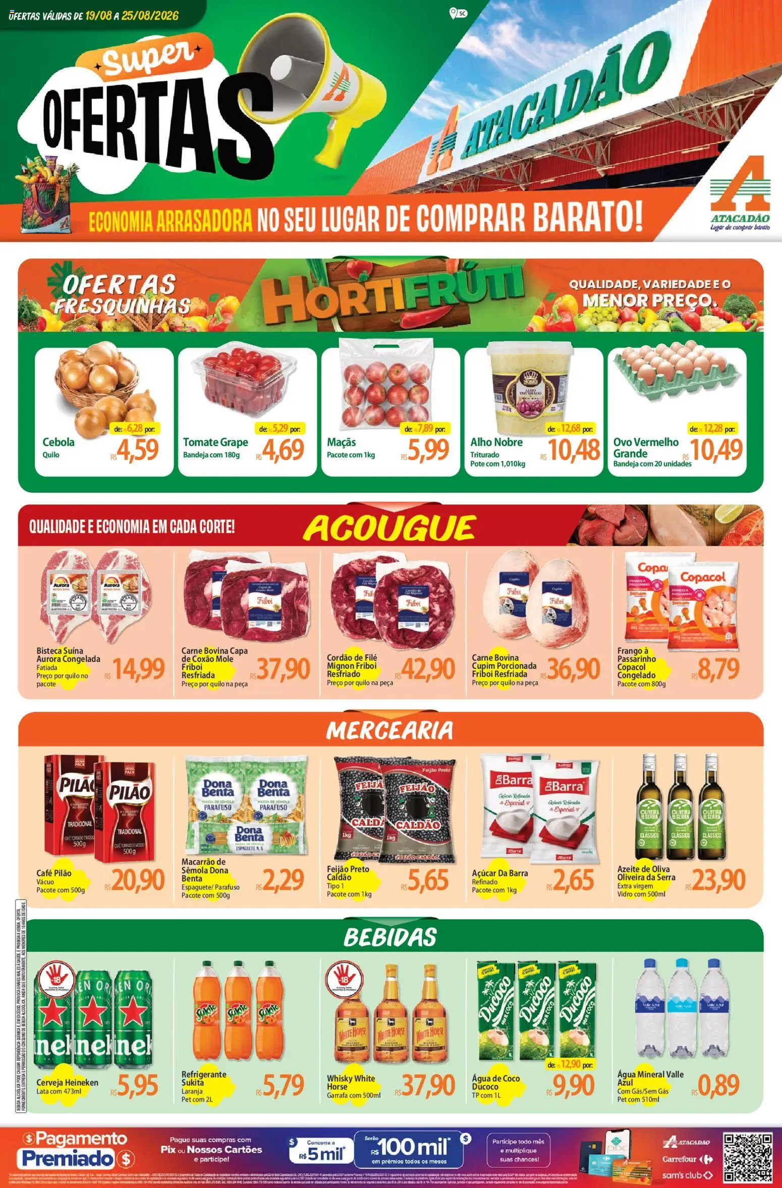 Pré-Visualização do folheto "Atacadão ofertas - SC" da loja Atacadão válido a partir de 19/08/2026