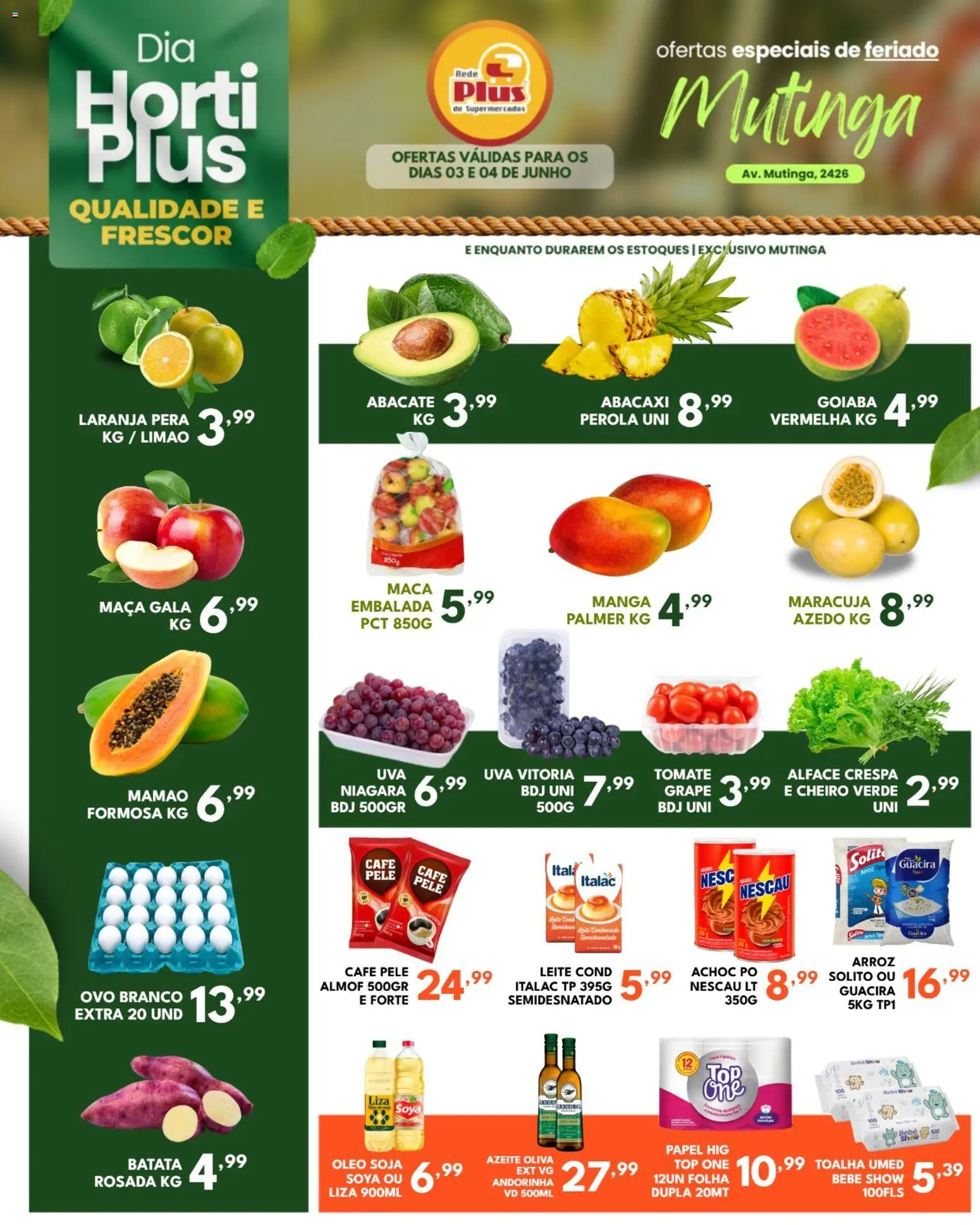 Pré-Visualização do folheto "Rede Plus Supermercados - Ofertas da semana" da loja Rede Plus Supermercados válido a partir de 03/06/2026