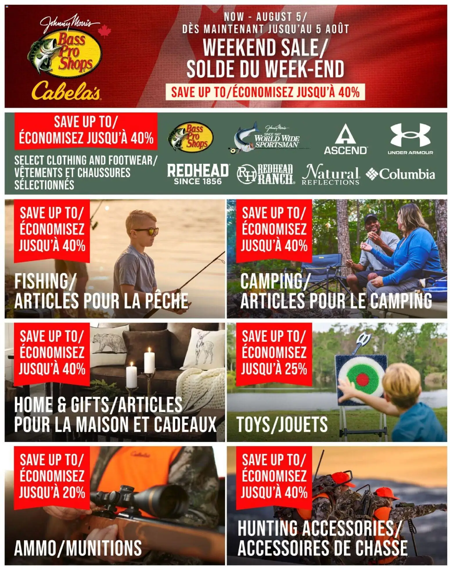 Preview of leaflet Cabelas Weekend Sale Flyer from shop Cabelas is valid from Jul 30, 2026