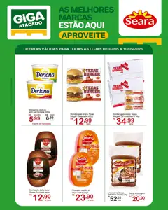 Pré-Visualização do folheto "GIGA Atacado ofertas Seara" da loja GIGA Atacado válido a partir de 02/05/2026