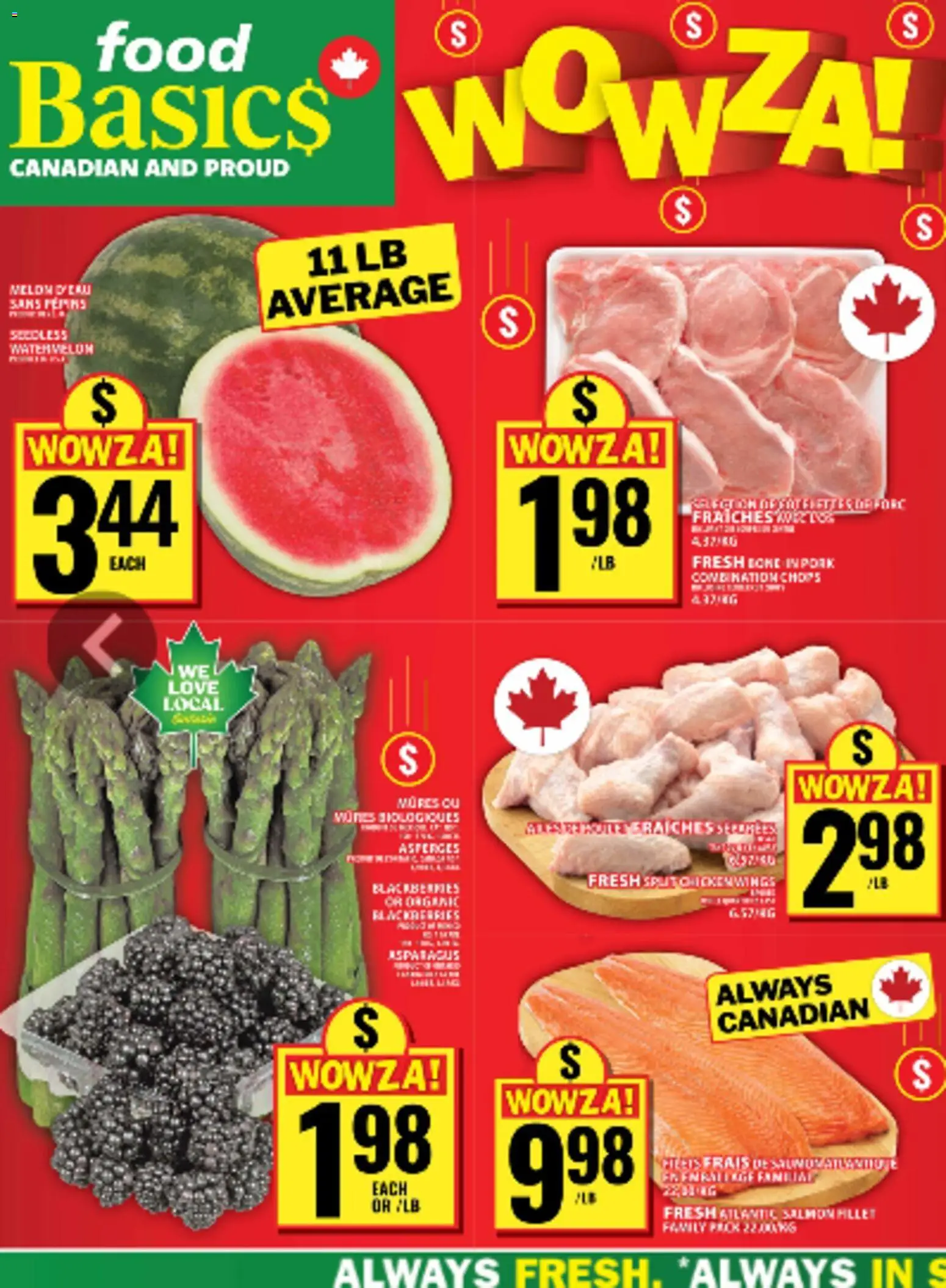 Preview of leaflet Food Basics weekly flyer / circulaire from shop Food Basics is valid from Jun 11, 2026