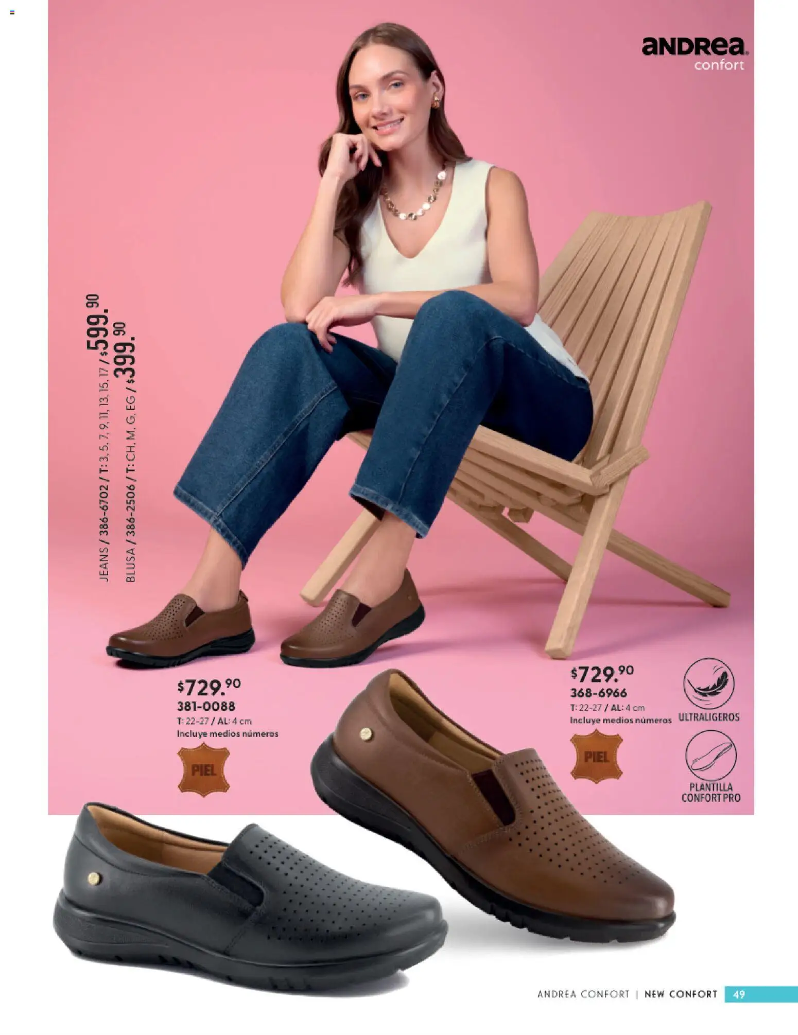 Vista previa las ofertas de la tienda Andrea - Andrea catálogo Calzado Confort desde el 24/05/2026 - Blusa