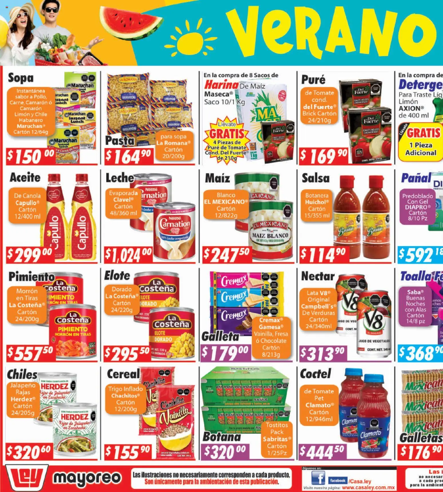 Vista previa las ofertas de la tienda Casa Ley - Casa Ley folleto Hermosillo desde el 20/07/2026 - Chocolate, Fresa, Chile, Aceite, Sopa, Pure de Tomate, Puré, Pimiento