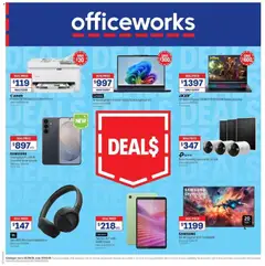 Preview of catalogue Officeworks Deals from shop Officeworks valid 08/09/2026