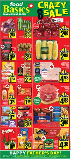 Un aperçu du dépliant Food Basics weekly flyer / circulaire du magasin Food Basics est valide à partir 18 juin 2026