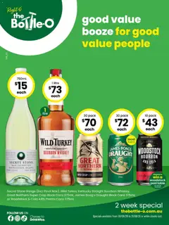 Preview of catalogue The Bottle-O catalogue QUEENSTOWN from shop The Bottle-O valid 08/06/2026