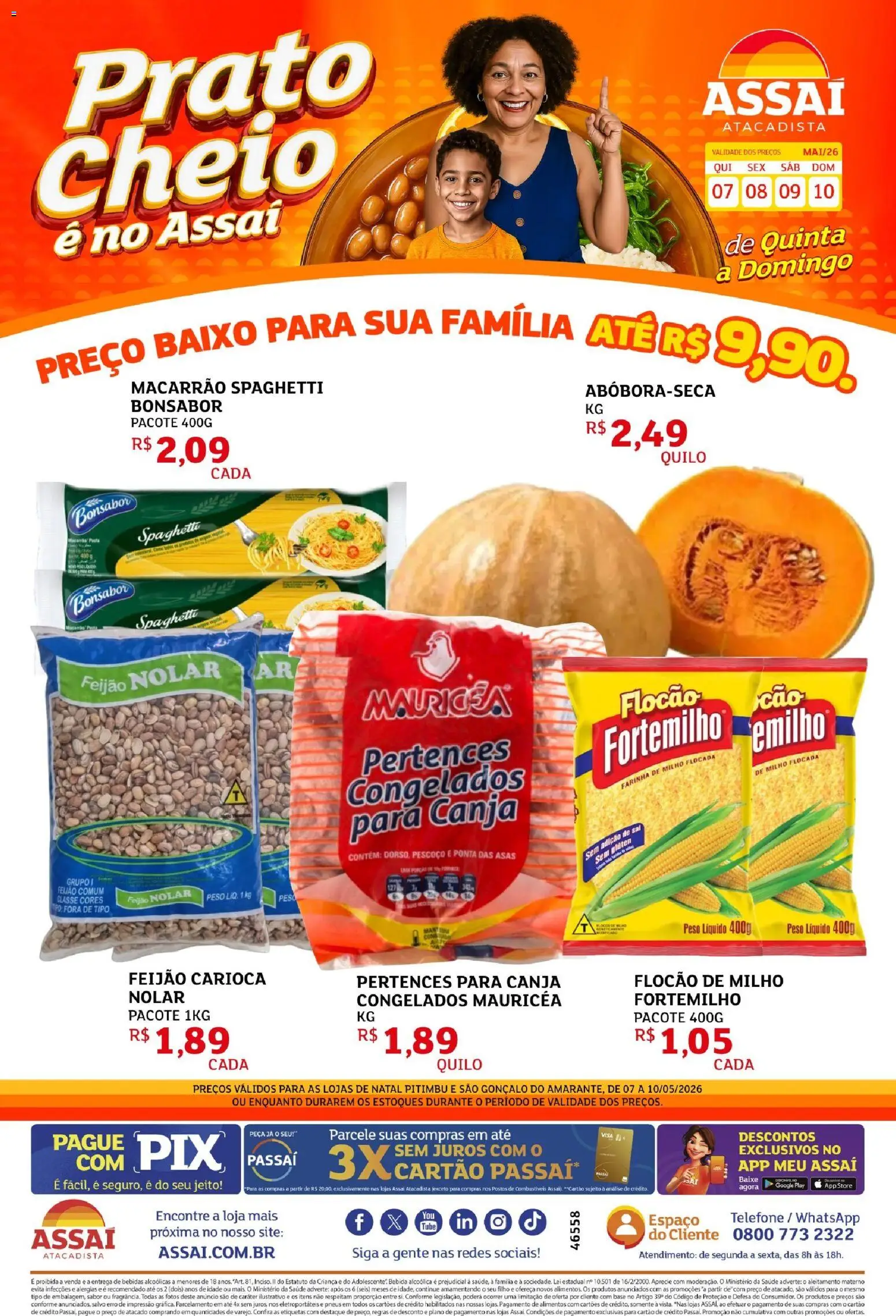 Pré-Visualização do folheto "Assaí Atacadista ofertas - RN" da loja Assaí Atacadista válido a partir de 07/05/2026