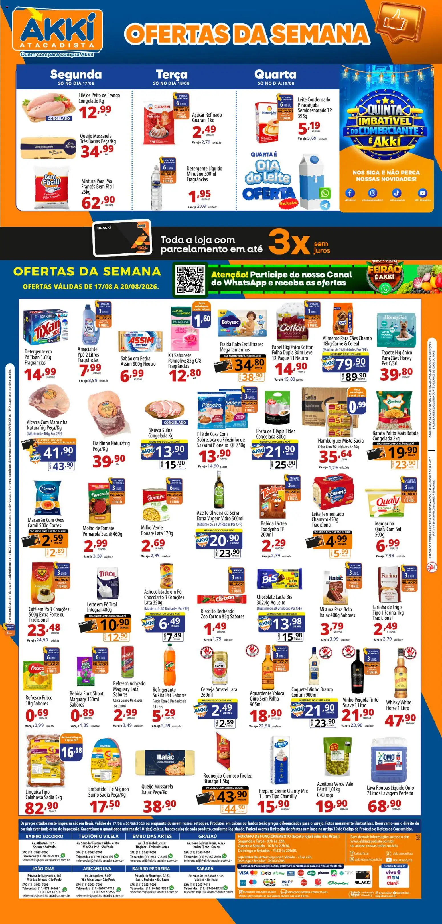 Ofertas Akki Atacadista até 20/08/2026.