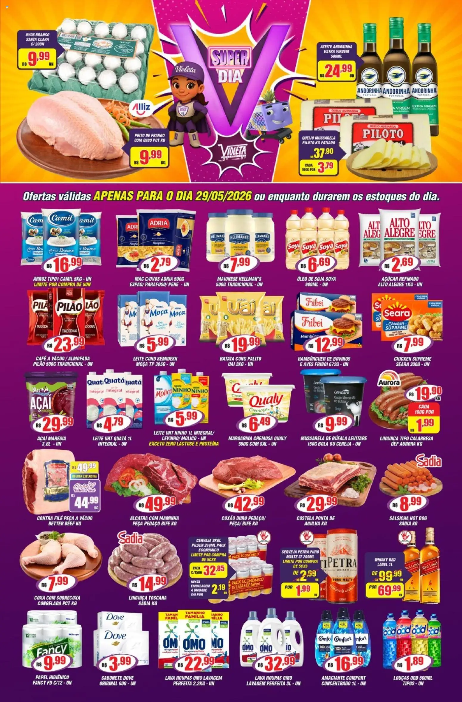 Pré-Visualização do folheto "Violeta Supermercados - Ofertas da semana" da loja Violeta Supermercados válido a partir de 29/05/2026