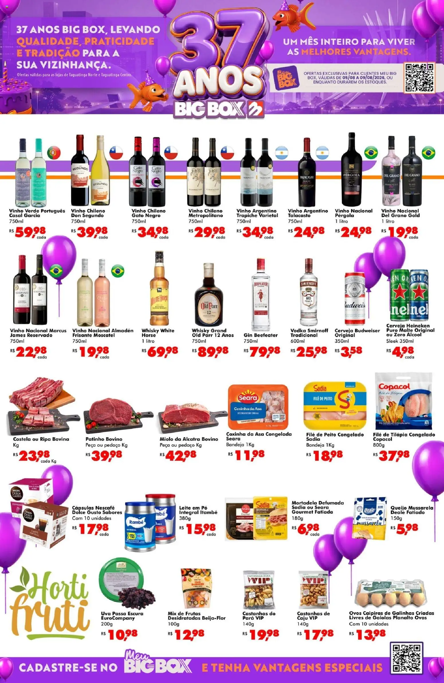 Pré-Visualização do folheto "Big Box ofertas Taguatinga" da loja Big Box válido a partir de 05/08/2026