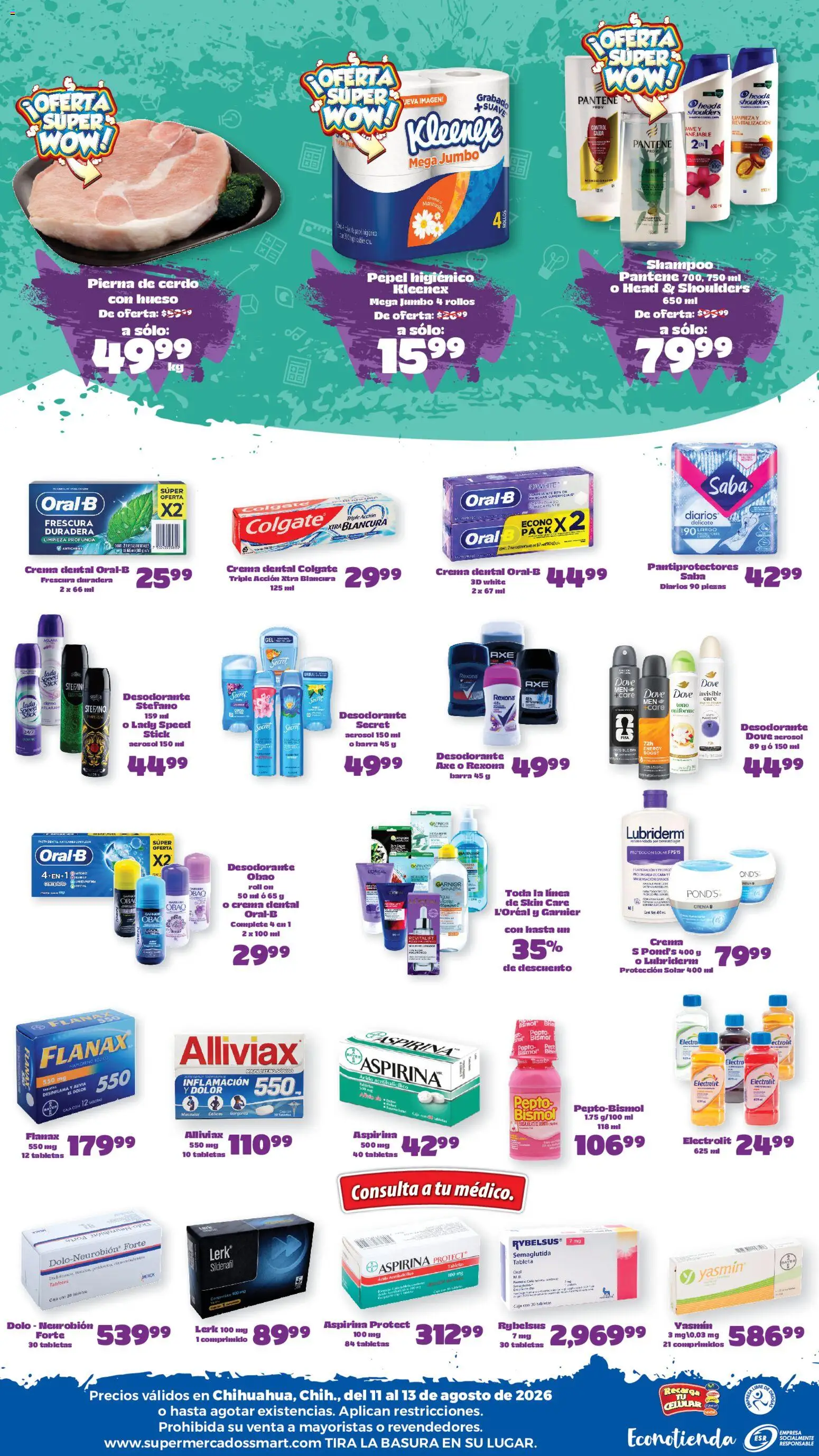 Vista previa las ofertas de la tienda S-Mart - S-Mart folleto Ofertas de feria Chihuahua desde el 11/08/2026 