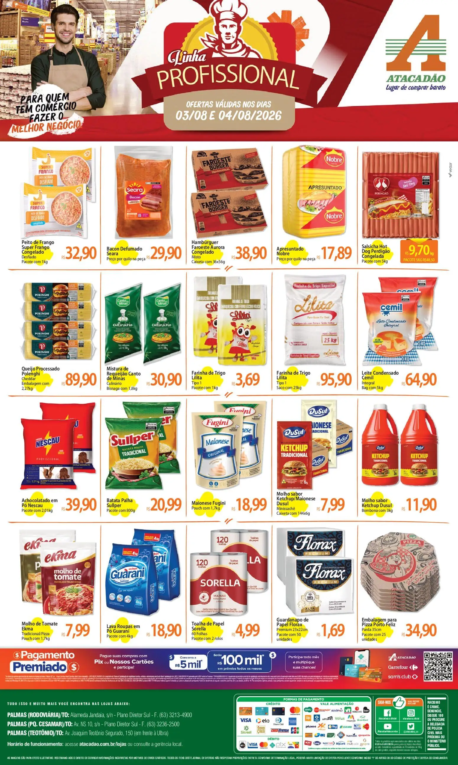 Pré-Visualização do folheto "Atacadão ofertas - TO" da loja Atacadão válido a partir de 03/08/2026