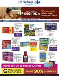 Pré-Visualização do folheto "Carrefour ofertas Drogaria Inverno" da loja Carrefour válido a partir de 20/05/2026
