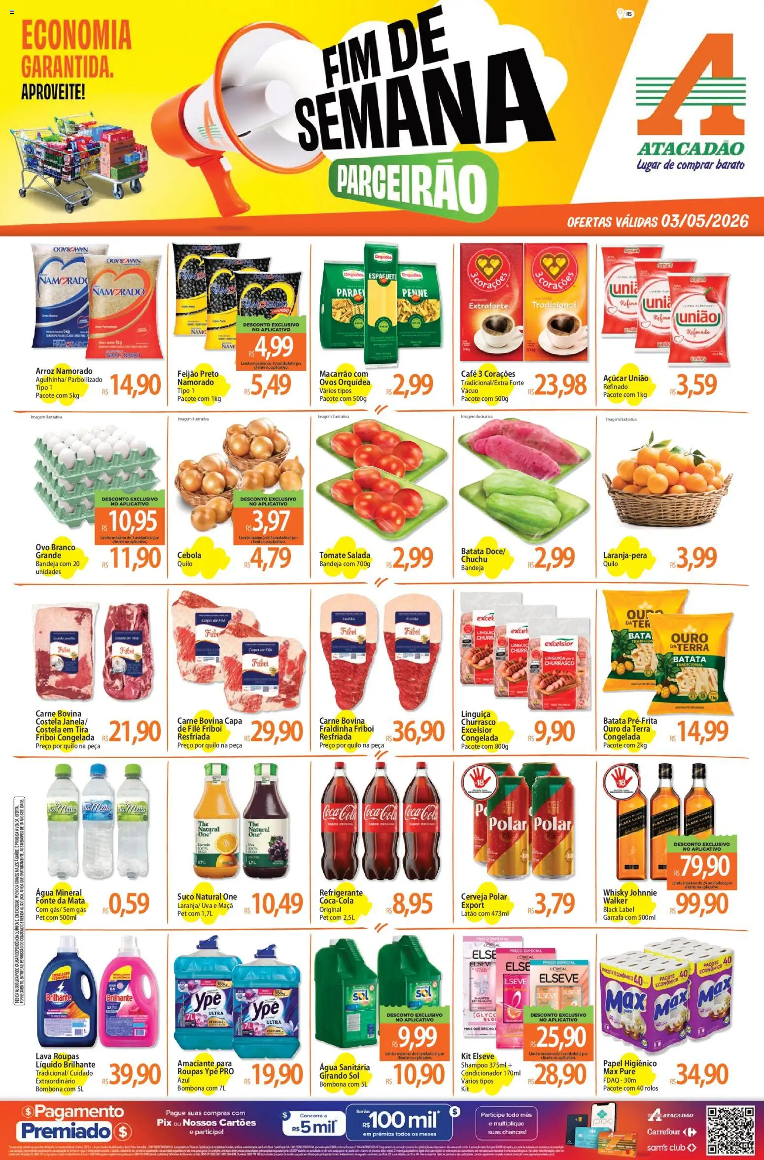 Pré-Visualização do folheto "Atacadão ofertas - RS" da loja Atacadão válido a partir de 03/05/2026