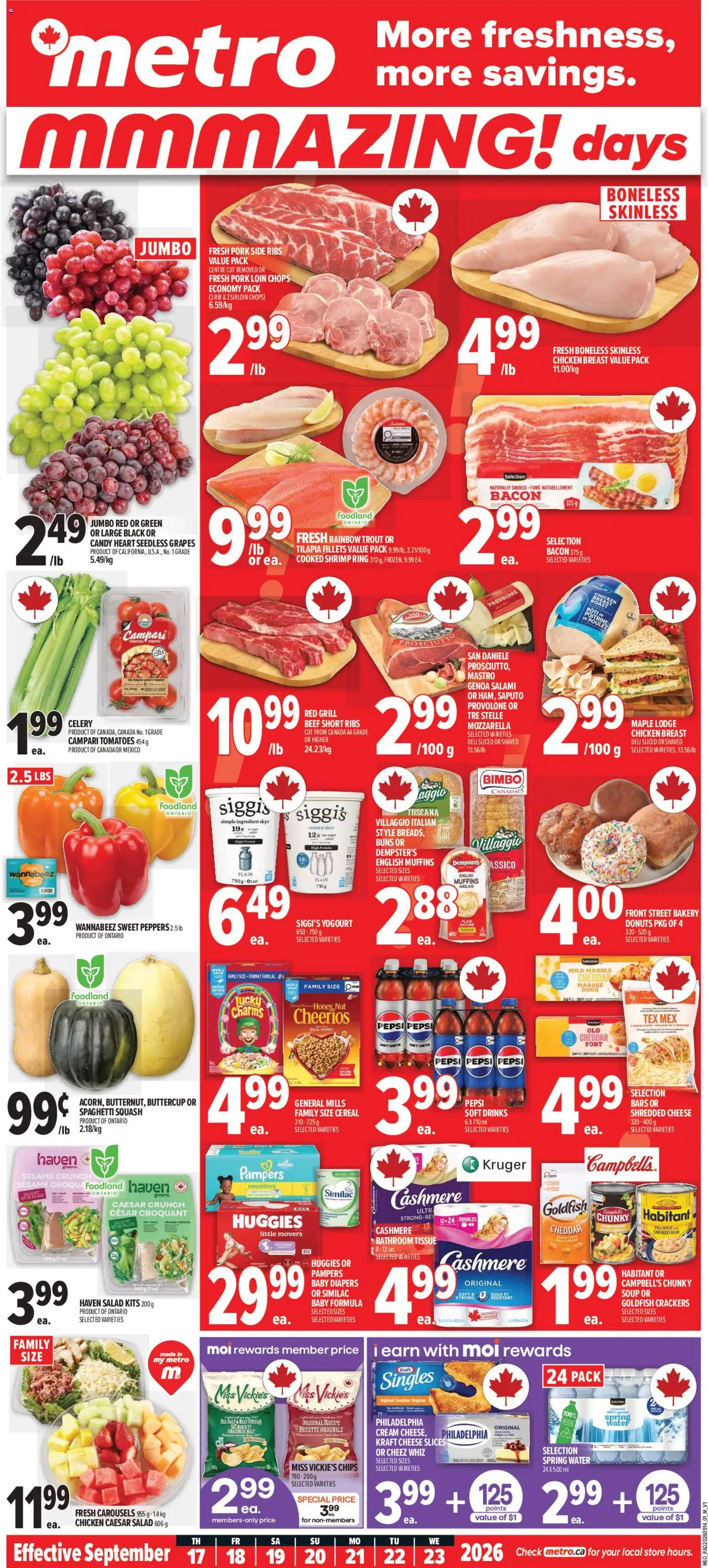 Preview of leaflet Metro weekly flyer / circulaire from shop Metro is valid from Sep 17, 2026