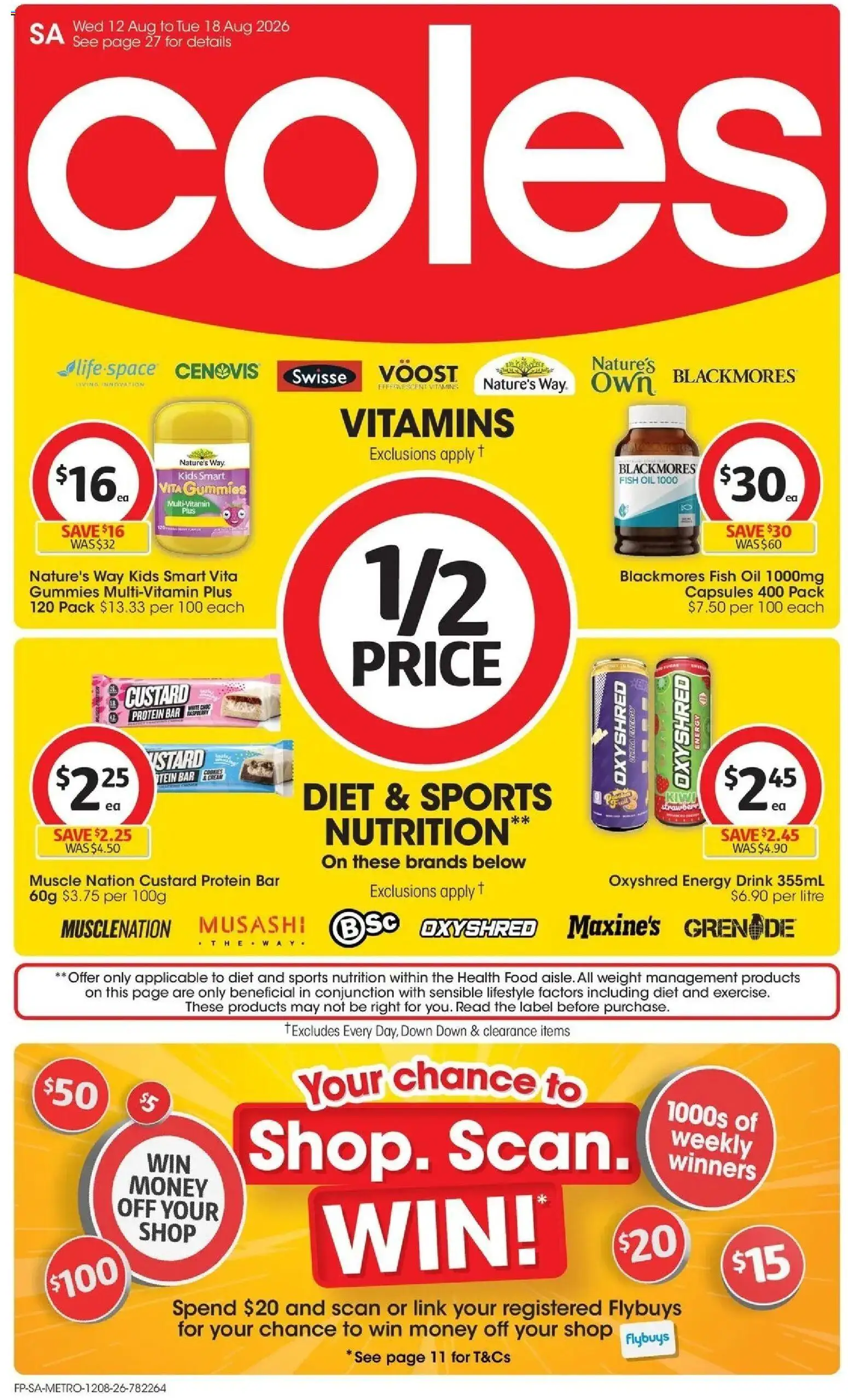 Preview of catalogue Coles catalogue SA from shop Coles valid 12/08/2026