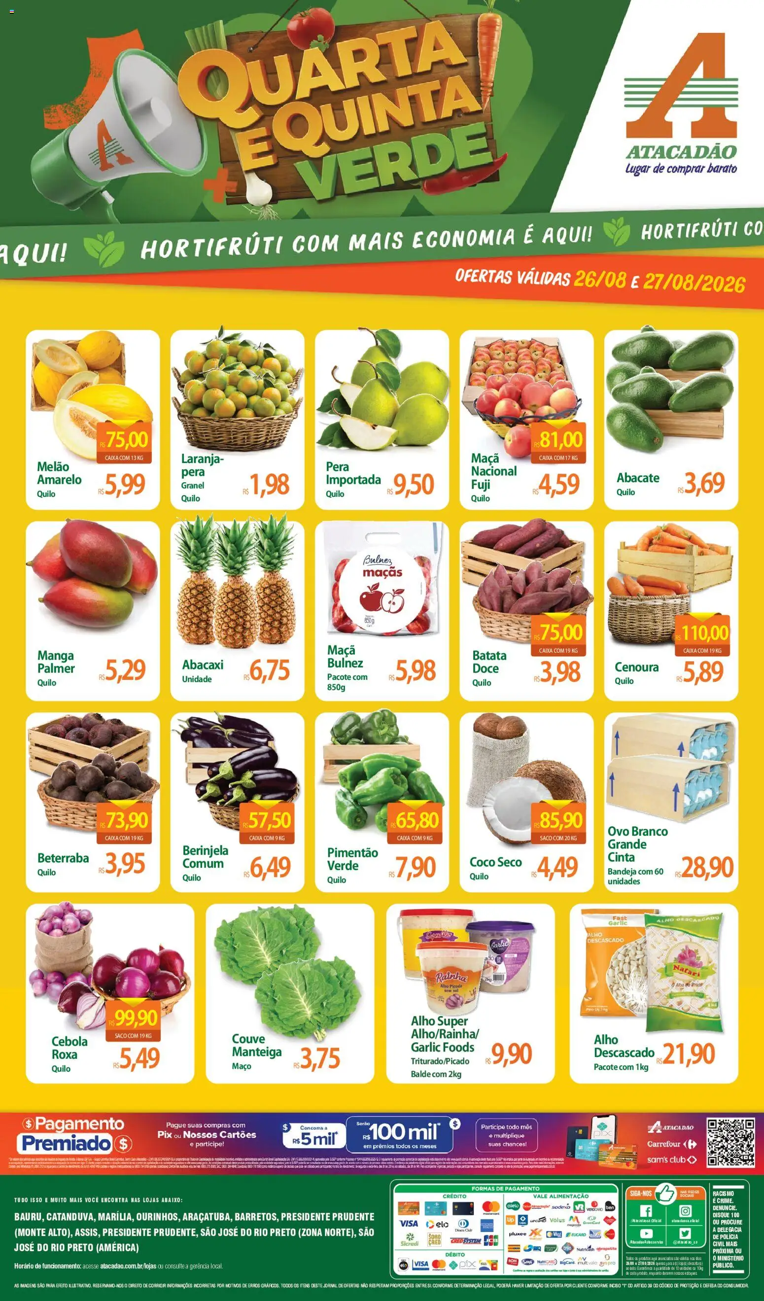 Pré-Visualização do folheto "Atacadão ofertas - SP" da loja Atacadão válido a partir de 26/08/2026