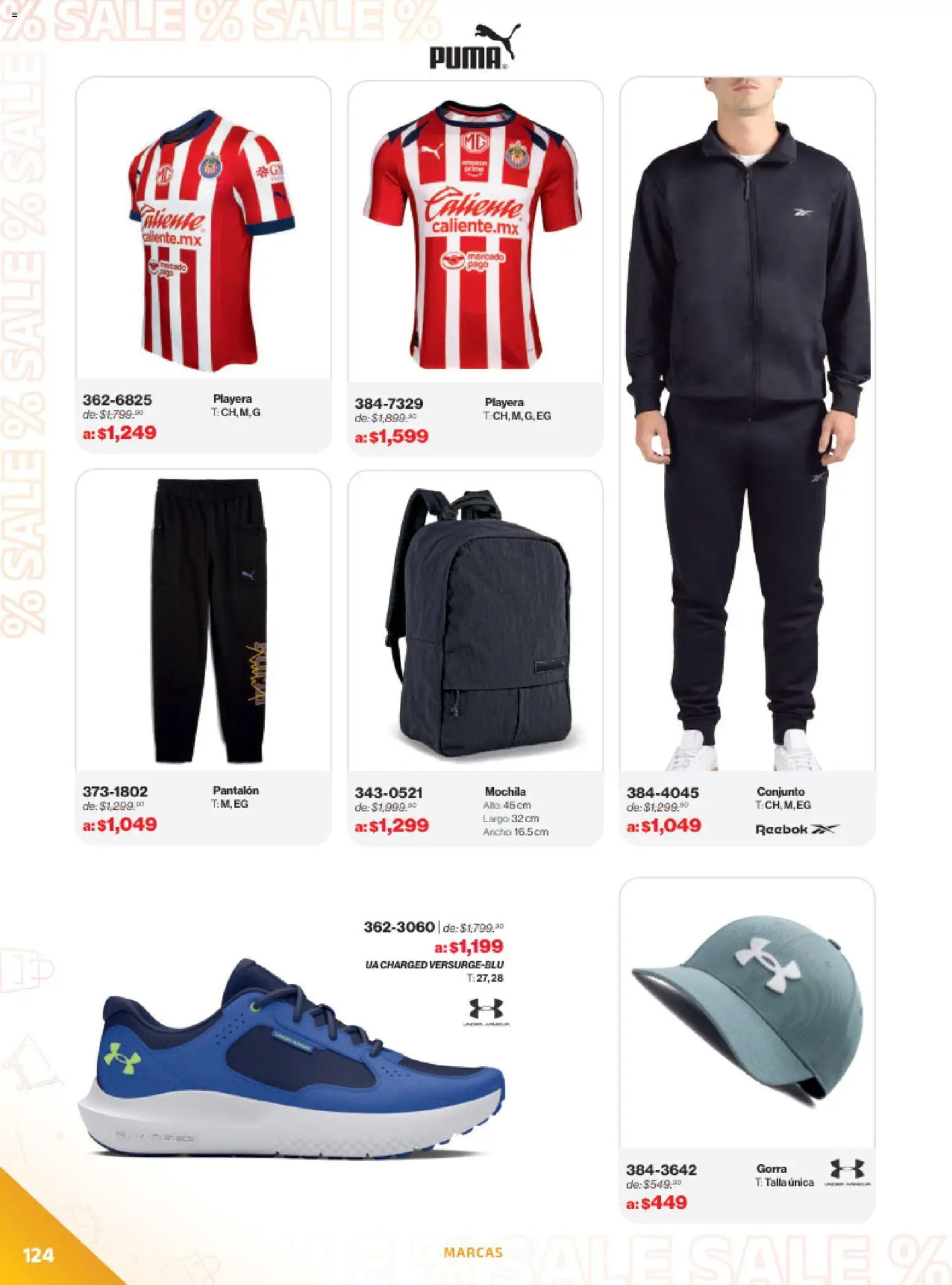 Vista previa las ofertas de la tienda Andrea - Catálogo Outlet desde el 21/12/2025 - Mochila, Gorra, Playera, Conjunto