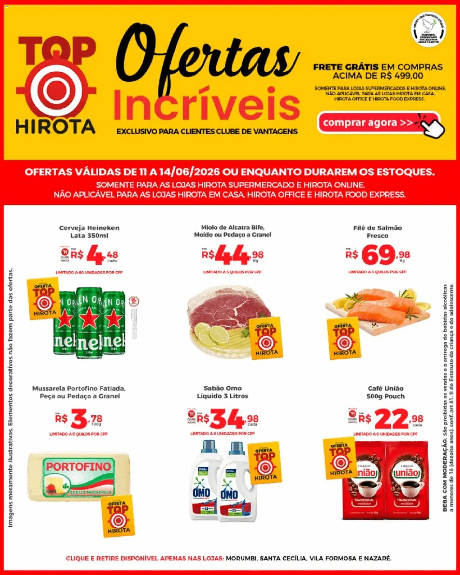 Pré-Visualização do folheto "Hirota Food ofertas TV" da loja Hirota Food válido a partir de 11/06/2026