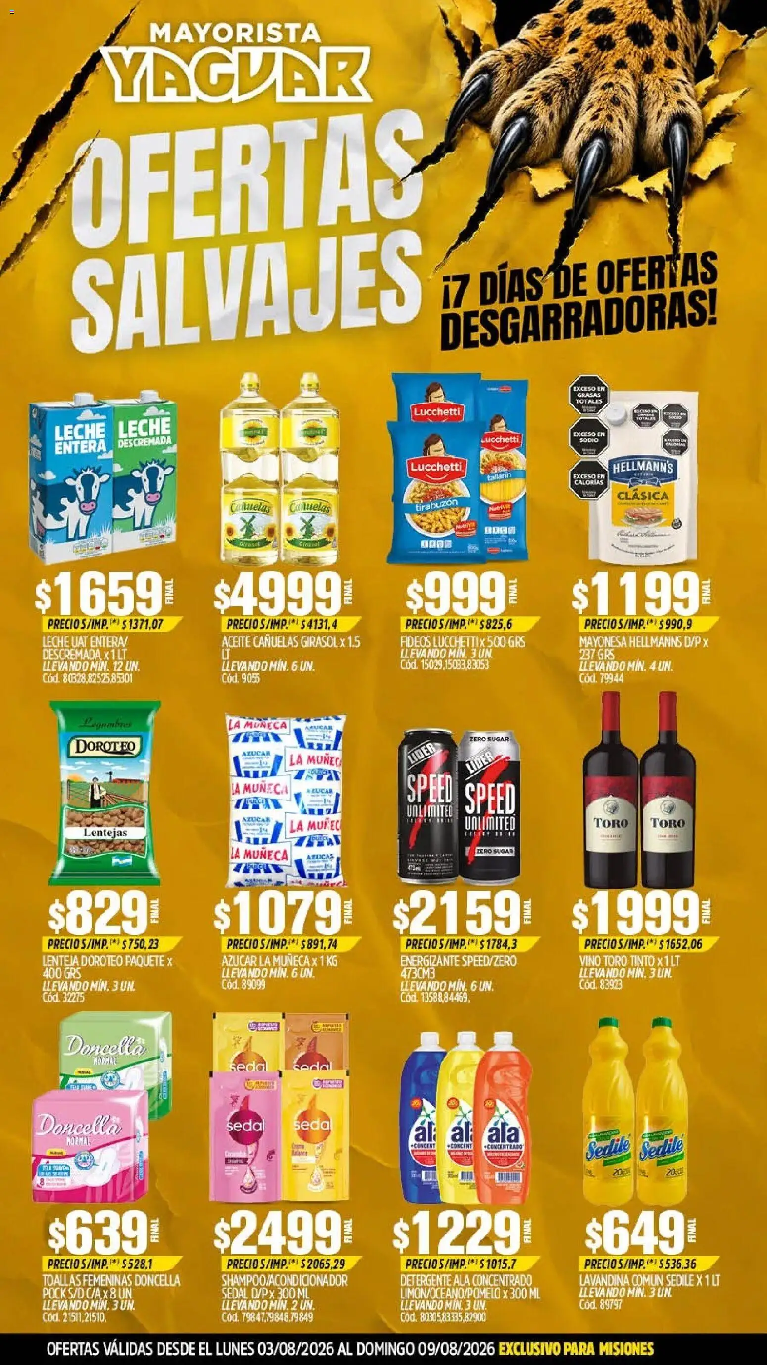 Vista previa del folleto de la tienda Yaguar válido desde el 03/08/2026 