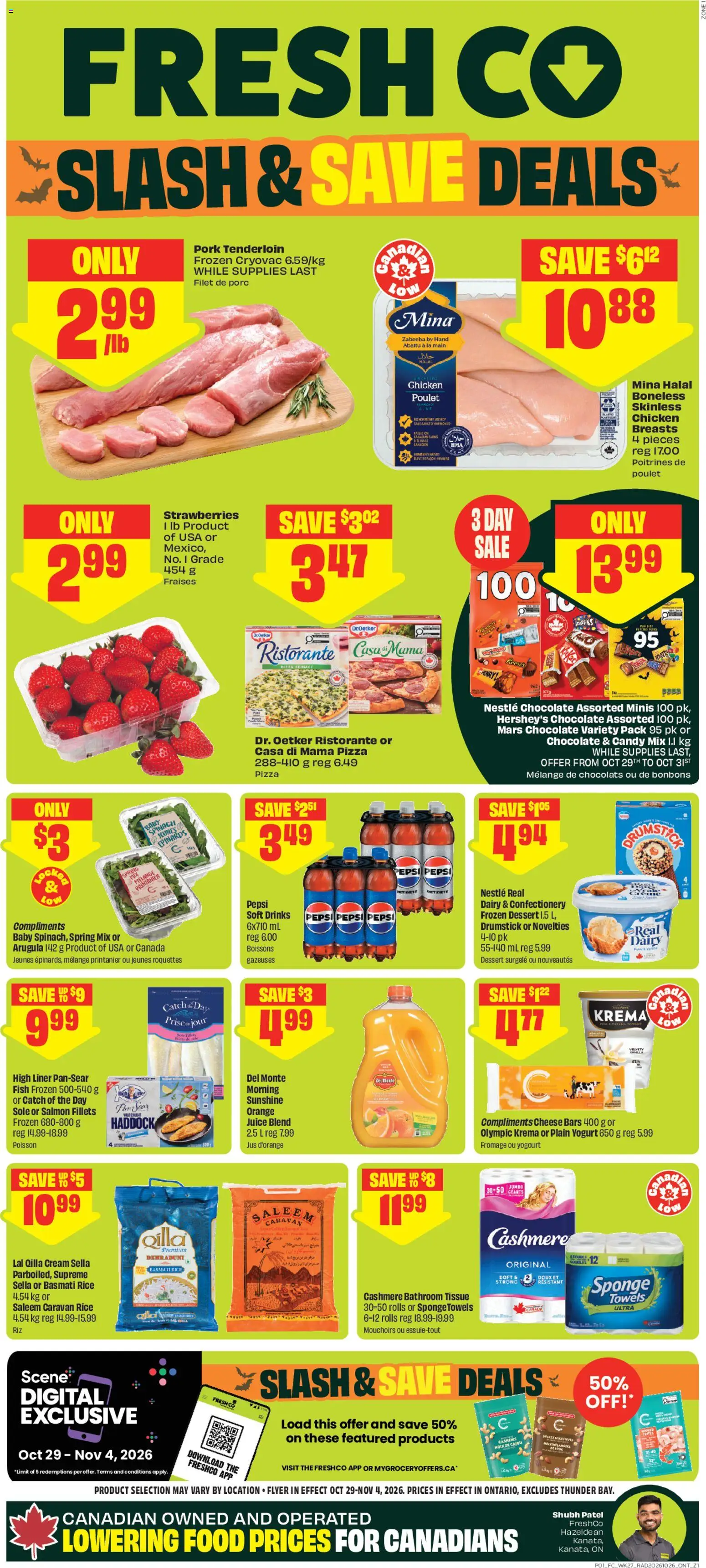 Preview of leaflet FreshCo weekly flyer / circulaire from shop FreshCo is valid from Oct 29, 2026