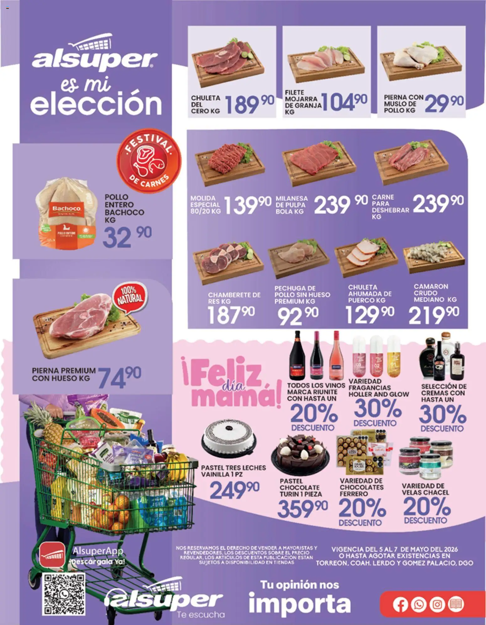 Vista previa las ofertas de la tienda Alsuper - Alsuper folleto Laguna desde el 05/05/2026 