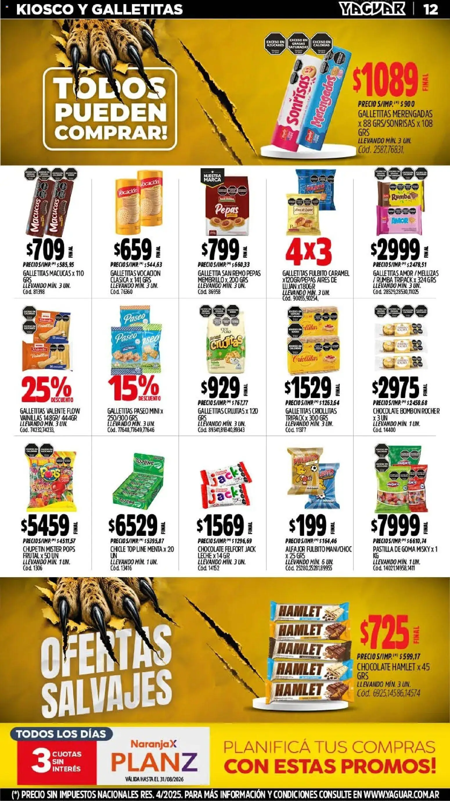 Vista previa del folleto de la tienda Yaguar válido desde el 03/08/2026 