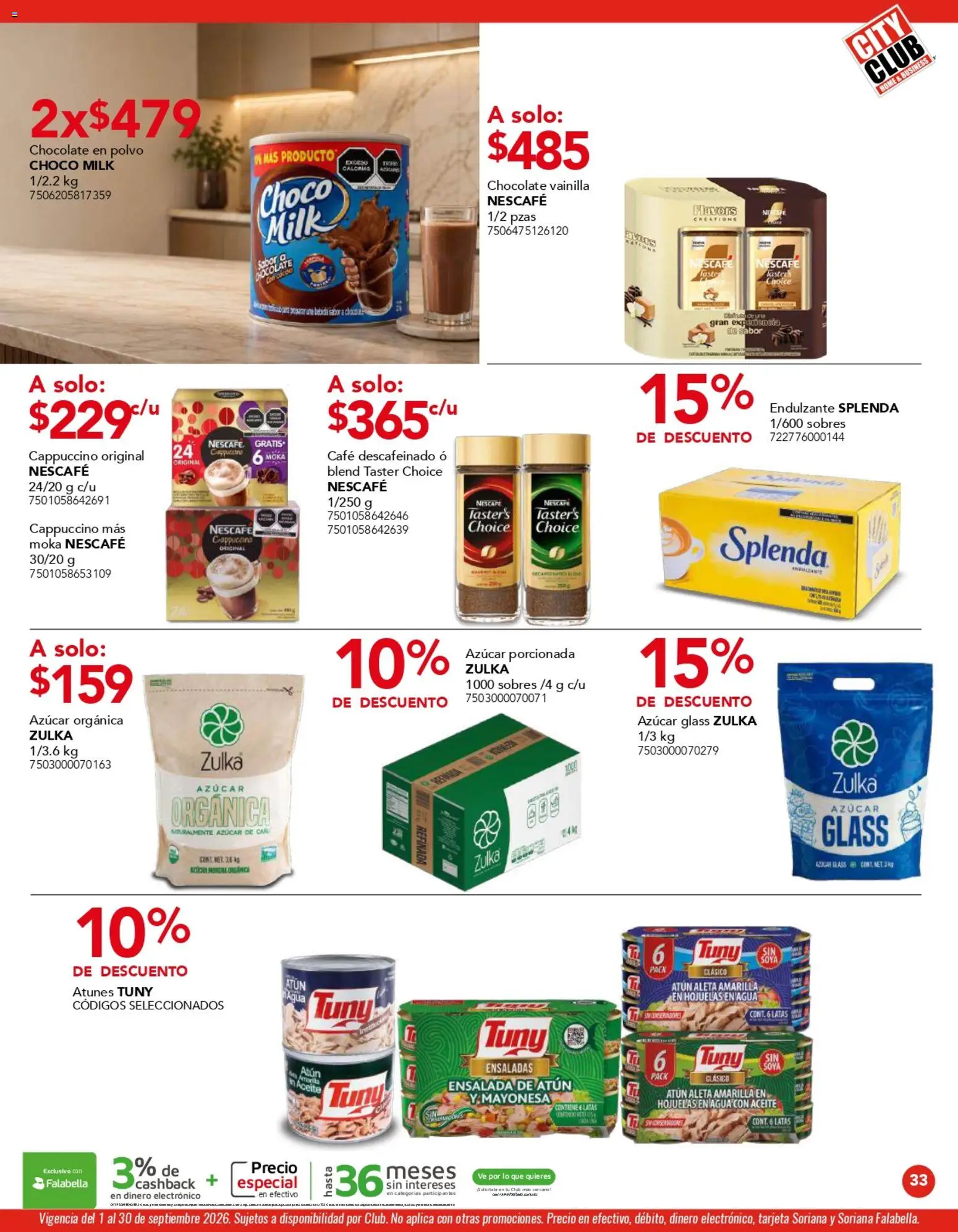 Vista previa las ofertas de la tienda City Club - City Club catálogo desde el 01/09/2026 