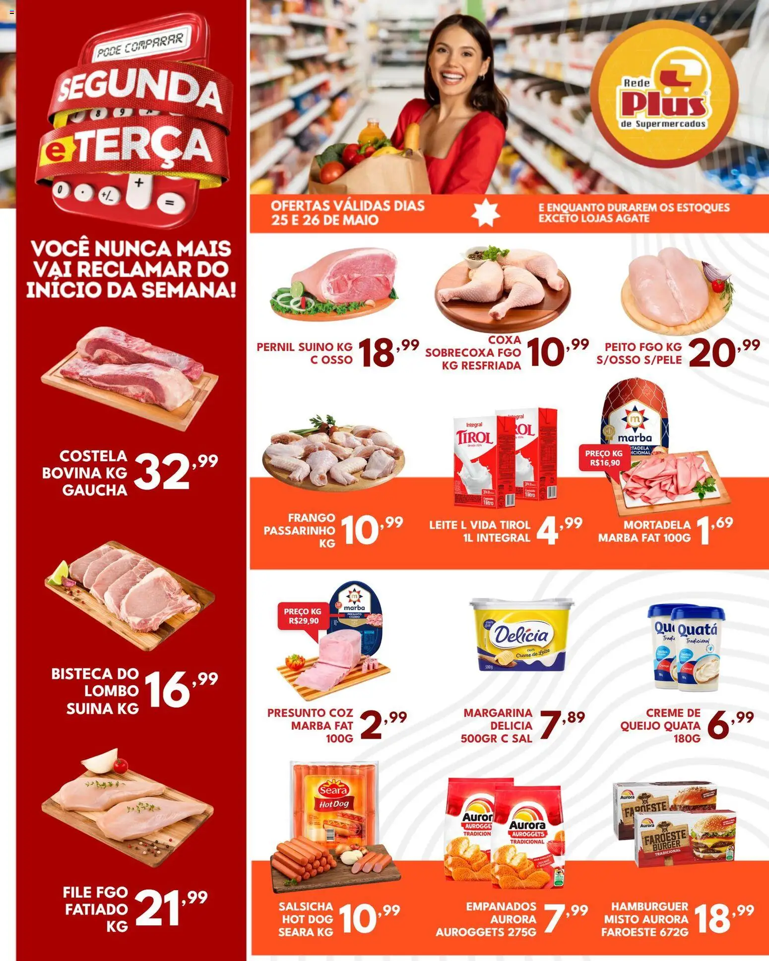 Pré-Visualização do folheto "Rede Plus Supermercados - Ofertas da semana" da loja Rede Plus Supermercados válido a partir de 25/05/2026