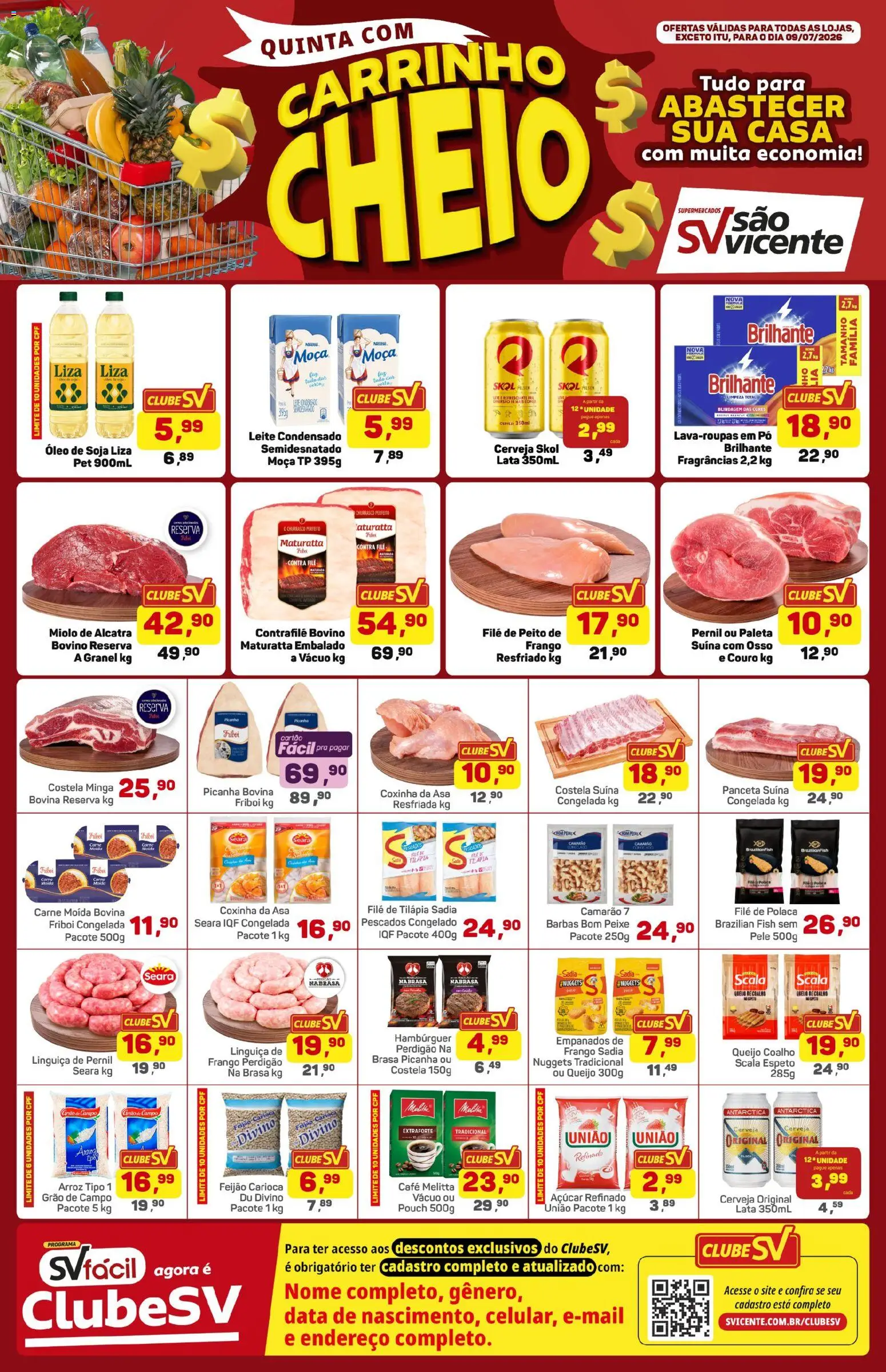 Pré-Visualização do folheto "Supermercados São Vicente - Ofertas da semana" da loja Supermercados São Vicente válido a partir de 09/07/2026
