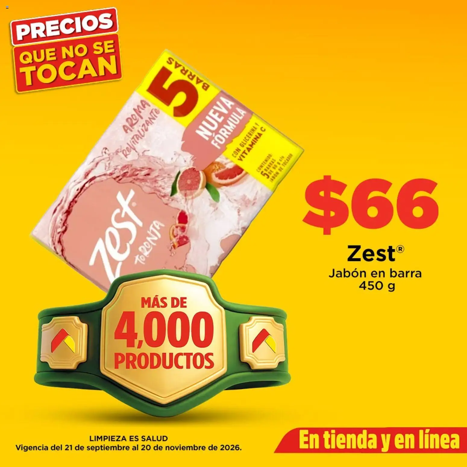 Vista previa las ofertas de la tienda Bodega Aurrerá - Bodega Aurrerá folleto Los mejores para empezar el día desde el 21/09/2026 - Jabón, Barra