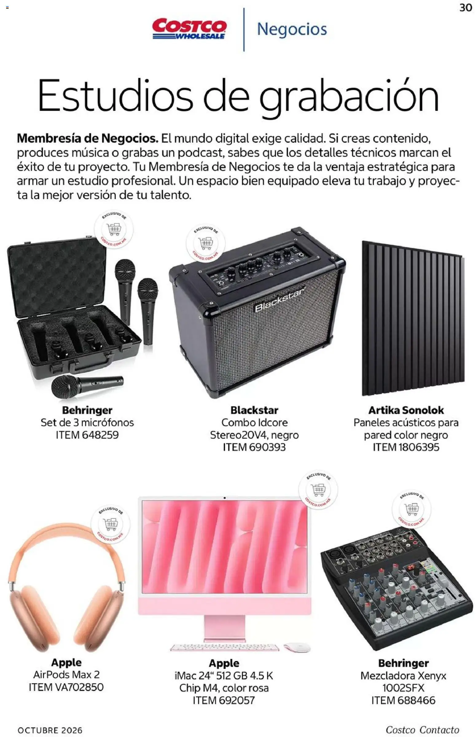 Vista previa las ofertas de la tienda Costco - Costco catálogo Octubre desde el 01/10/2026 