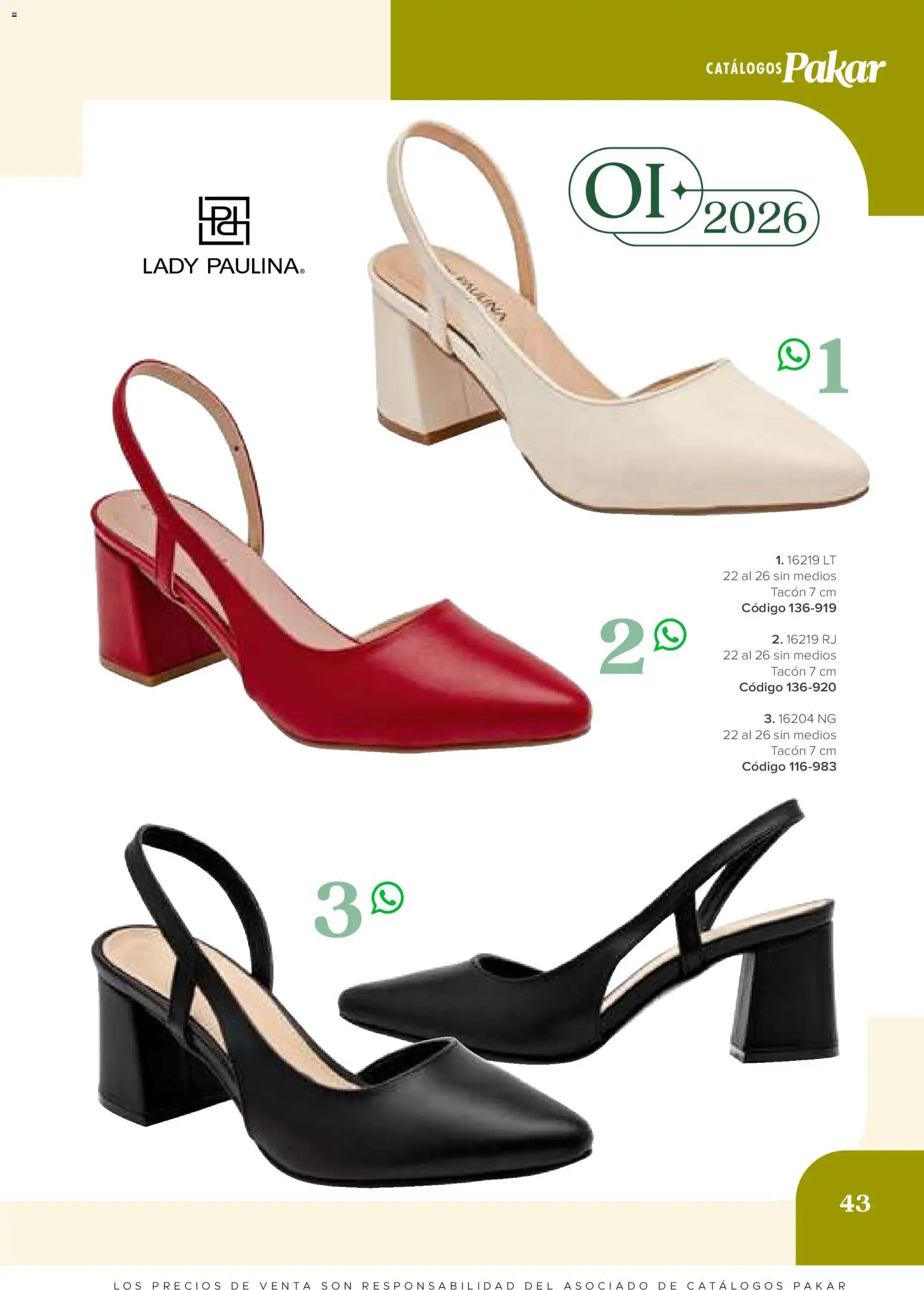 Vista previa las ofertas de la tienda SC Pakar - SC Pakar catálogo Mujer desde el 31/07/2026 