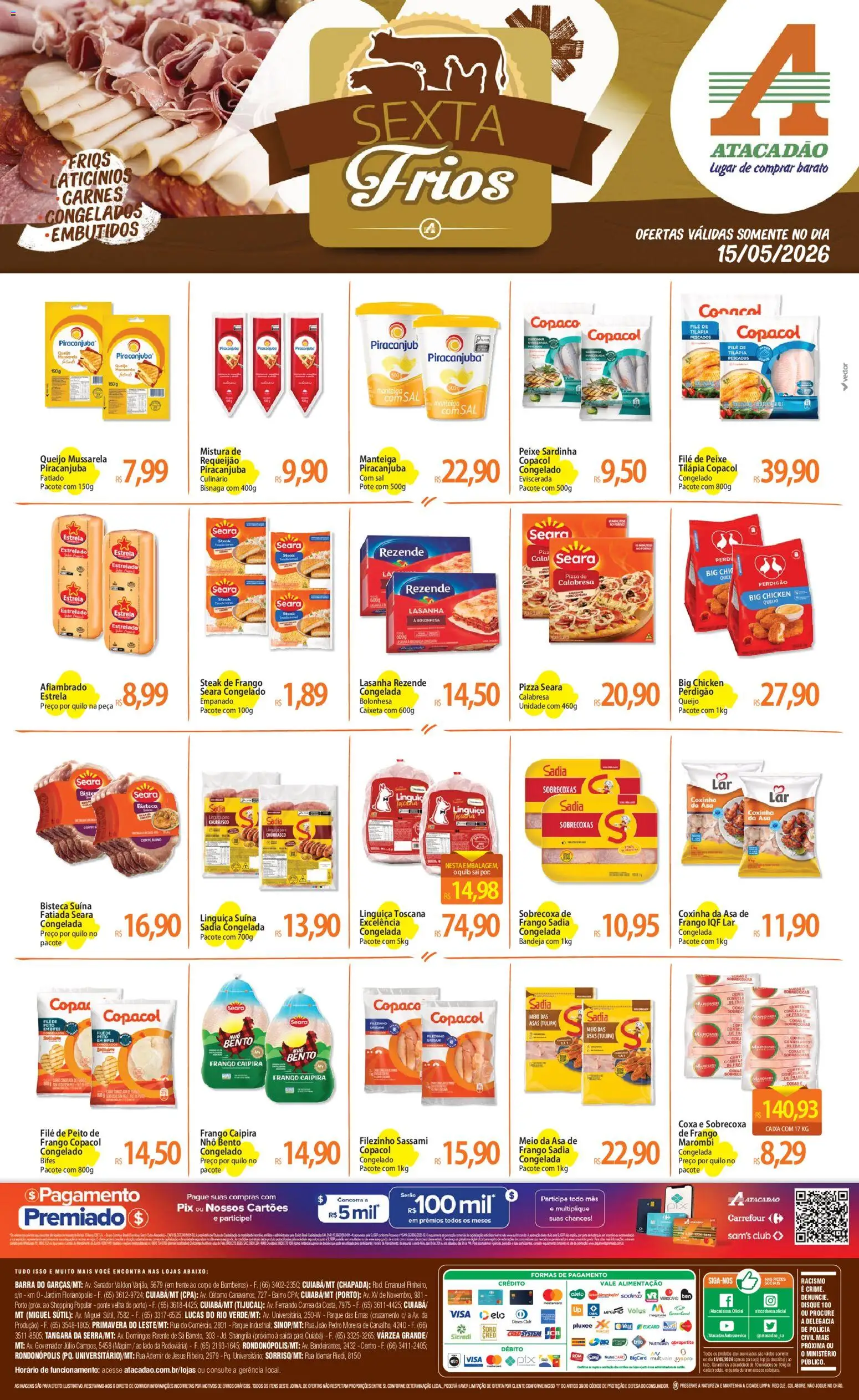 Pré-Visualização do folheto "Atacadão ofertas - MT" da loja Atacadão válido a partir de 15/05/2026