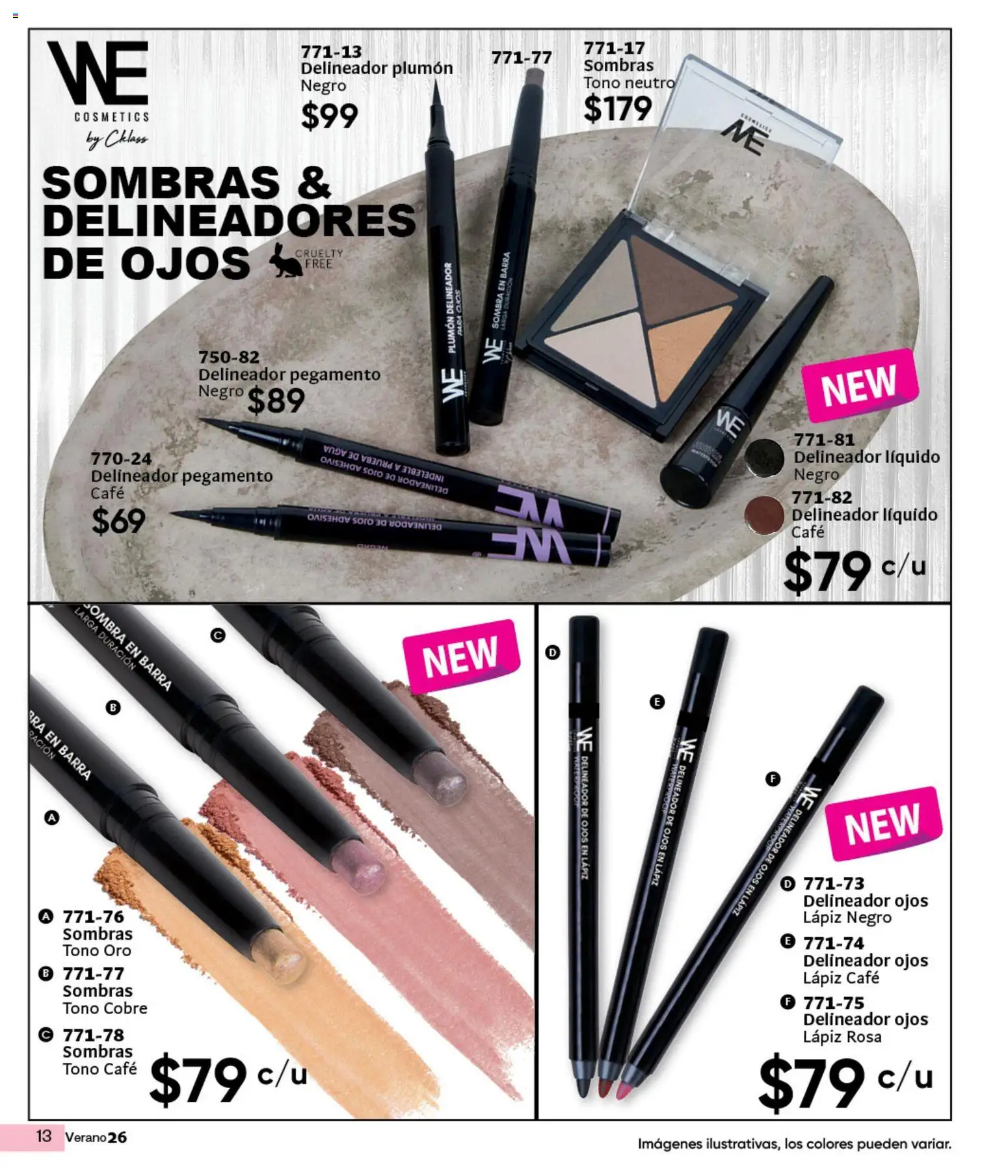 Vista previa las ofertas de la tienda Cklass - Cklass catálogo Verano Handbags desde el 05/03/2026 - Café, Agua, Barra, Sombra, Pegamento, Delineador de ojos, Delineador