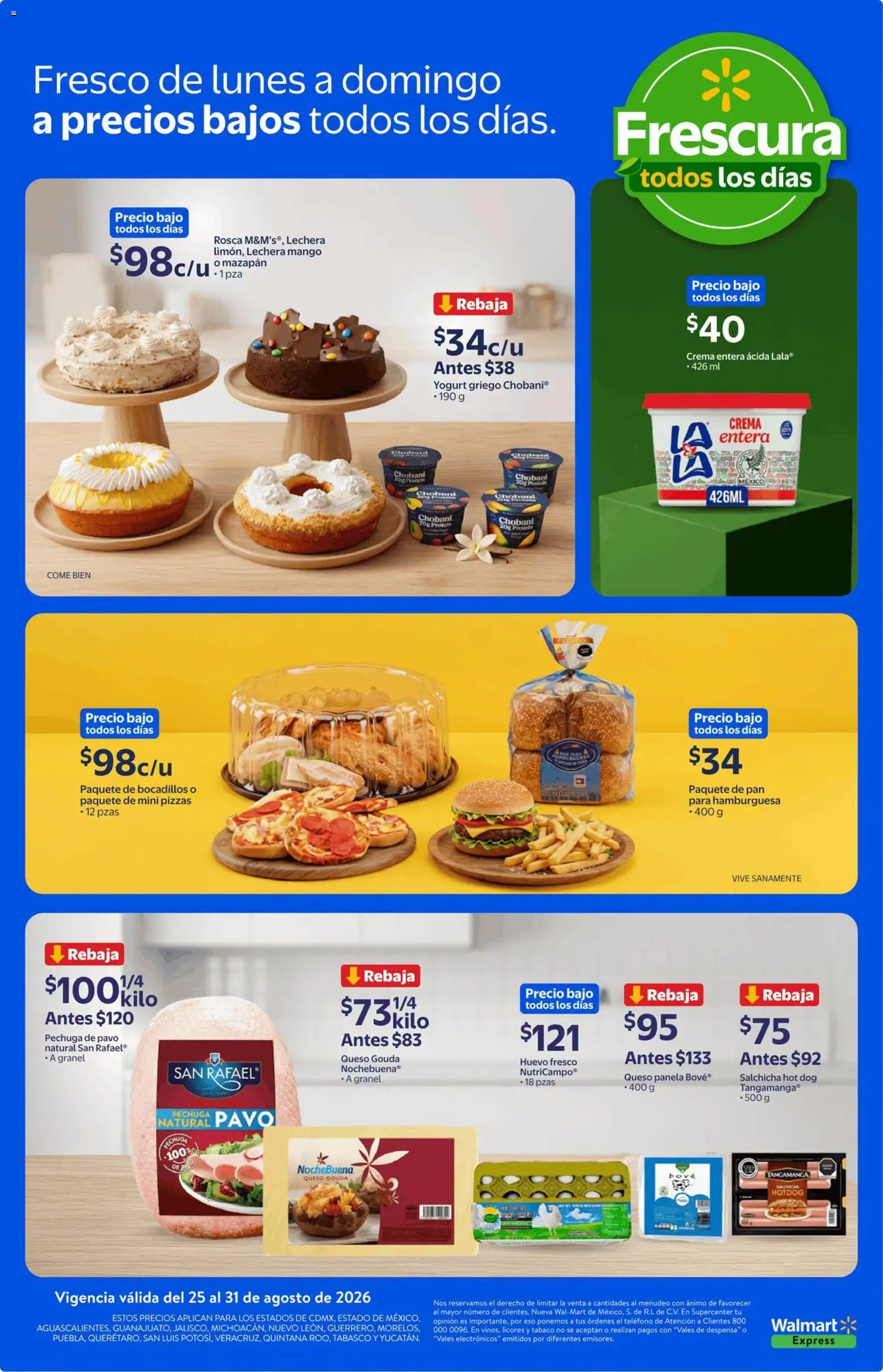 Vista previa las ofertas de la tienda Walmart Express - Walmart Express folleto Calidad y frescura a precios bajos desde el 25/08/2026 