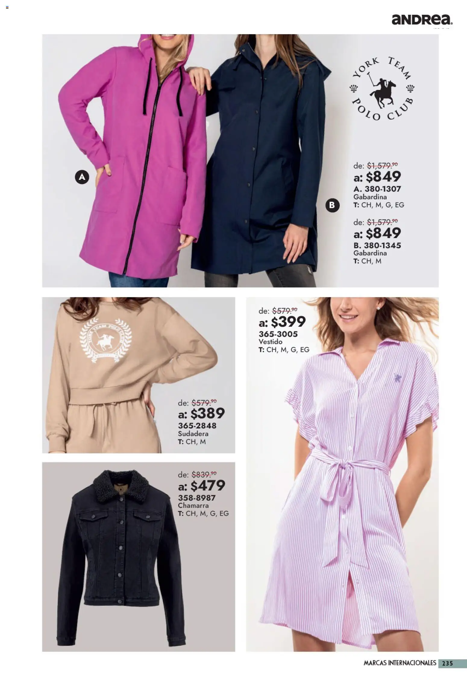 Vista previa las ofertas de la tienda Andrea - Andrea catálogo Outlet desde el 13/09/2026 