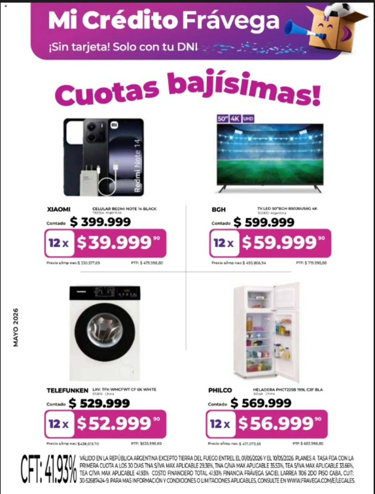 Vista previa del folleto de la tienda Frávega válido desde el 06/05/2026 