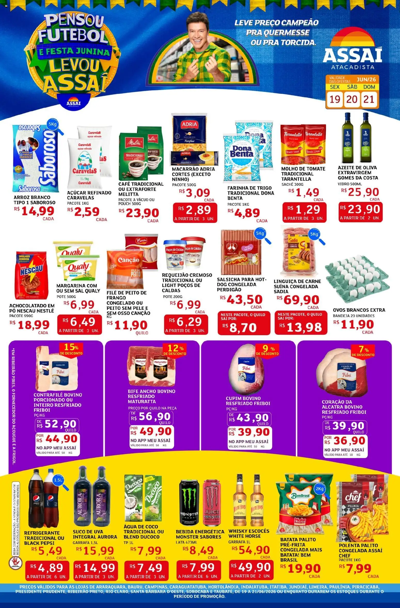 Pré-Visualização do folheto "Assaí Atacadista ofertas - SP" da loja Assaí Atacadista válido a partir de 19/06/2026